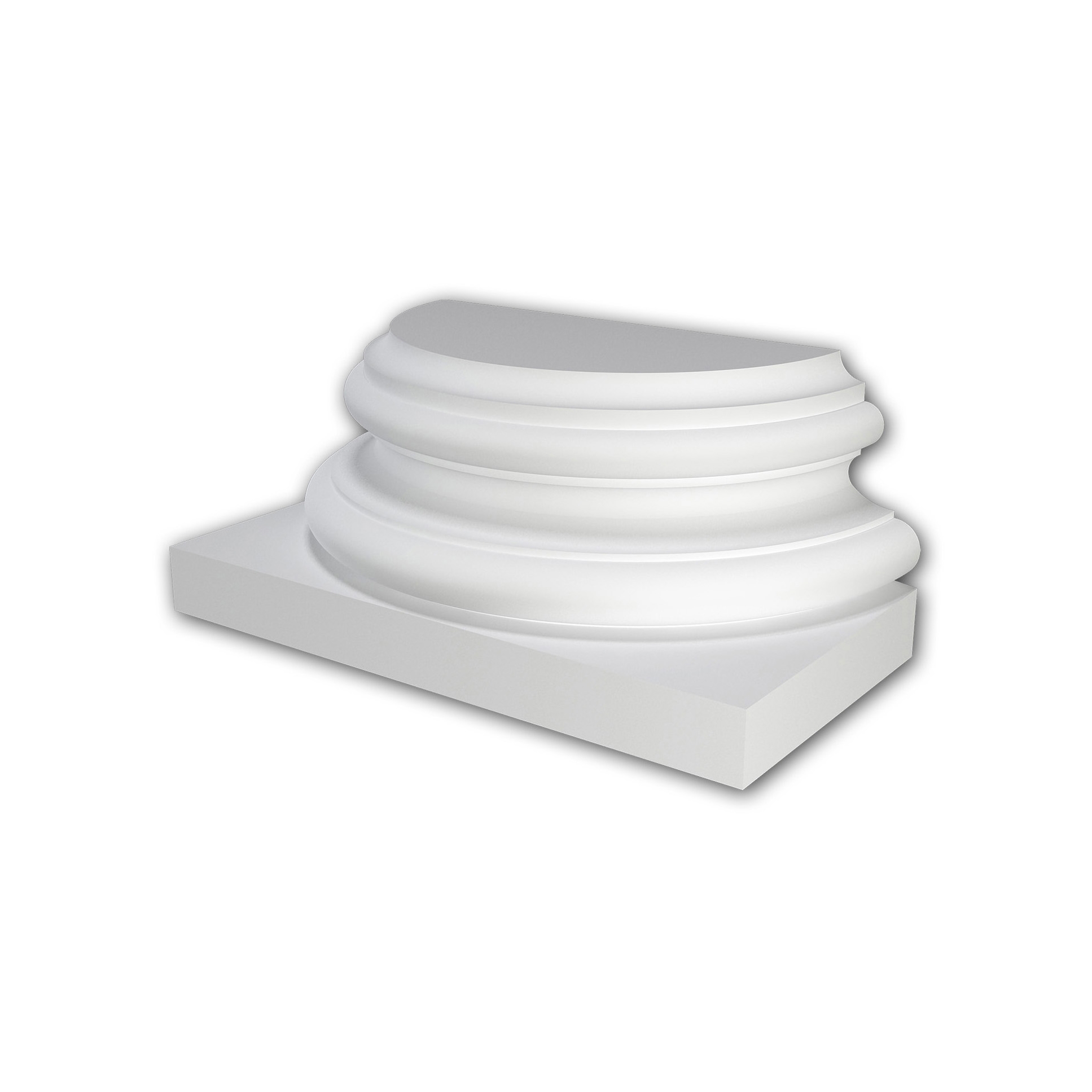 Mostrar el producto Facade mouldings - Zócalo de media columna Profhome Decor 417002 del fabricante e-Delux