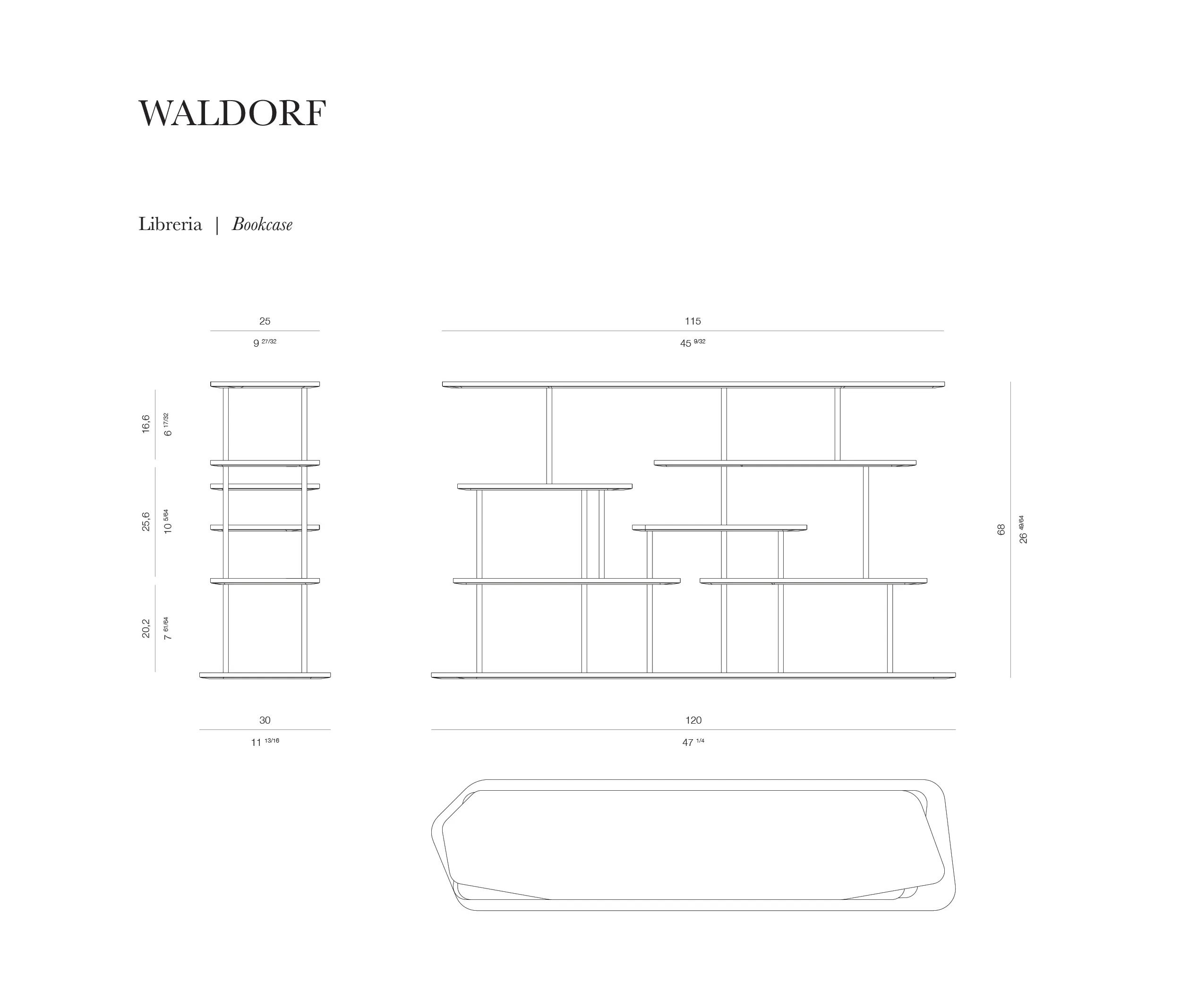 Rossato - Waldorf Bookcase