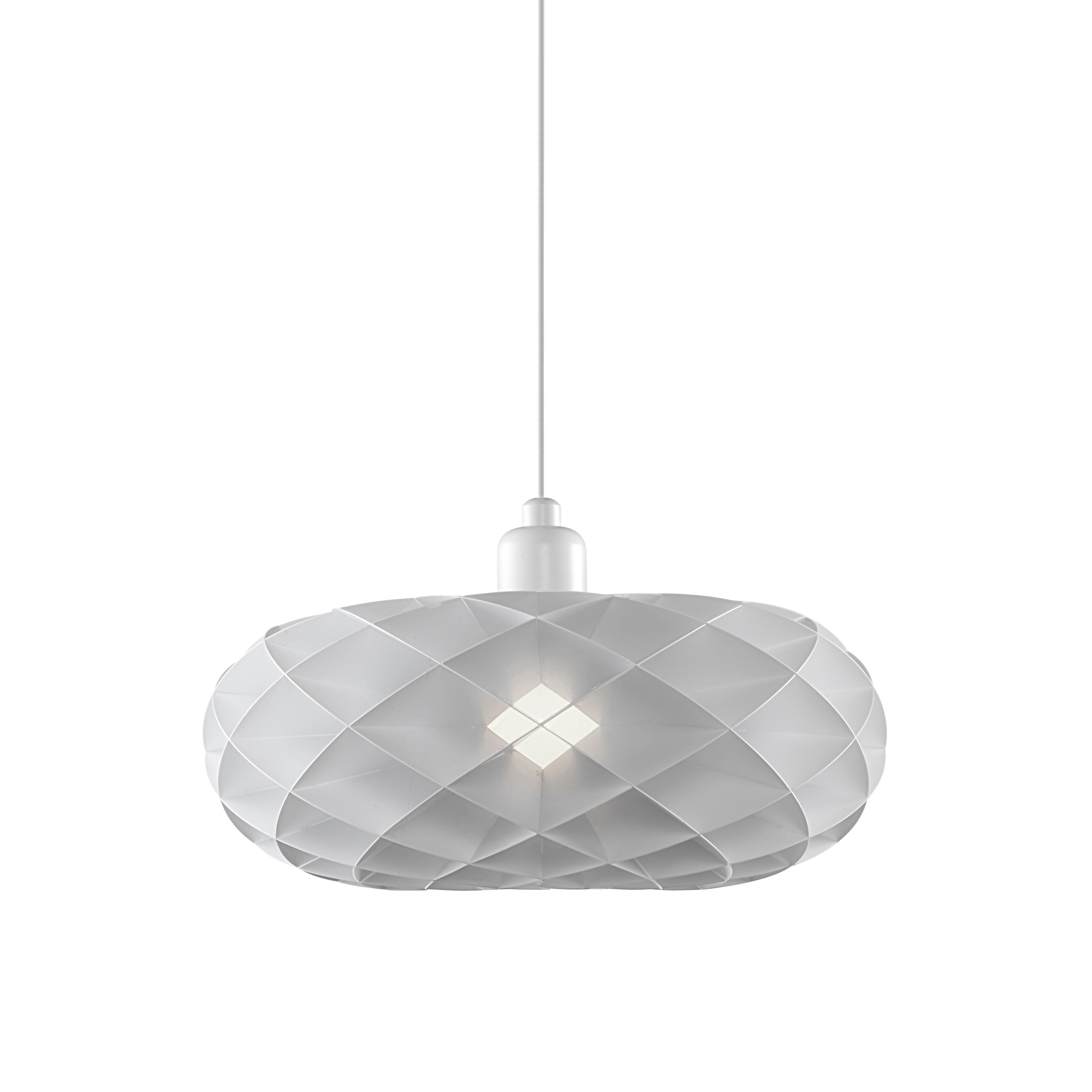 Vertoon produk Torus Pendant suspended light in white acrylic van vervaardiger DybergLarsen