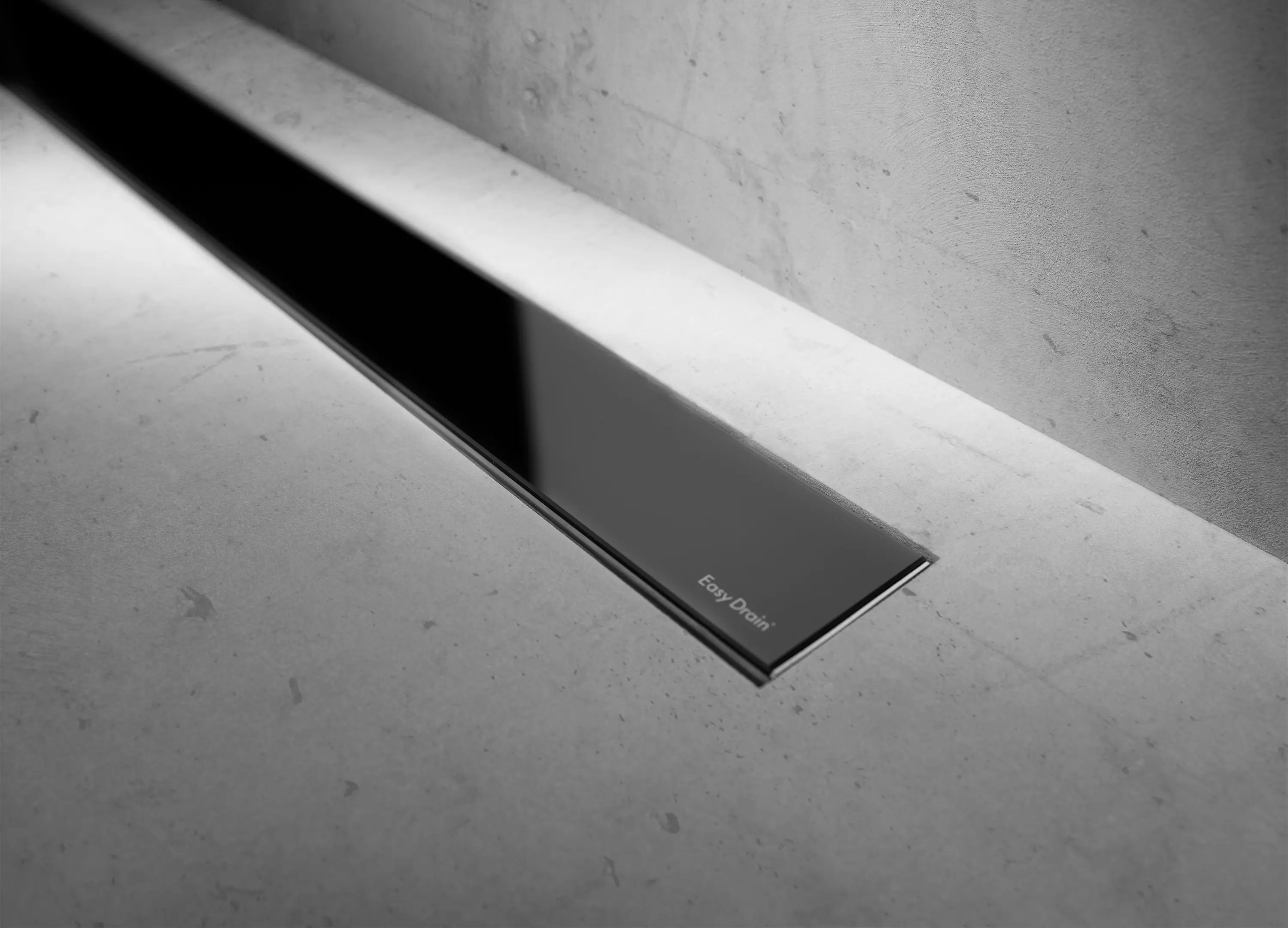 Easy Drain - Modulo Basic Black Glass