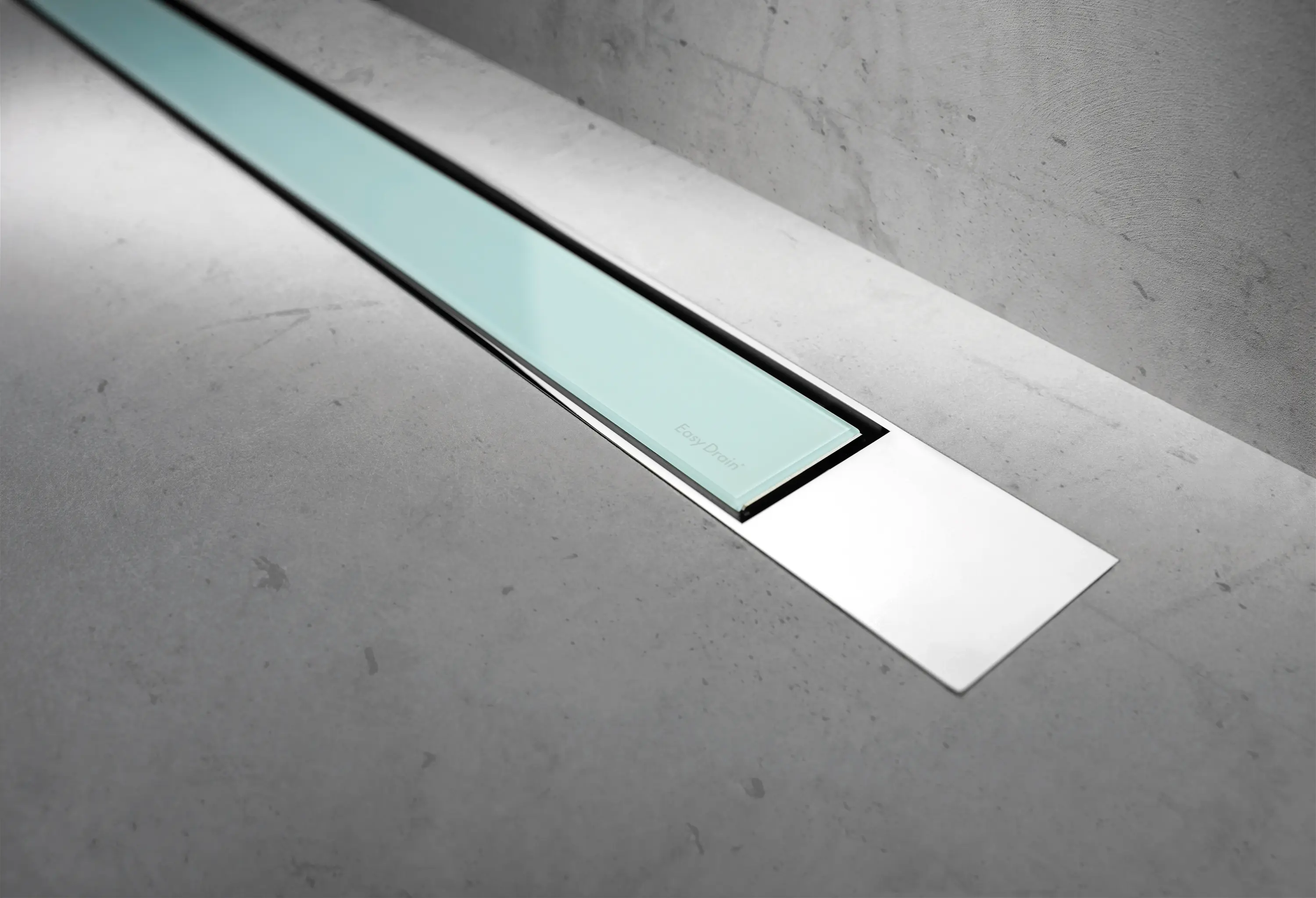 Easy Drain - Modulo Design Z-2 Chrome Green Glass
