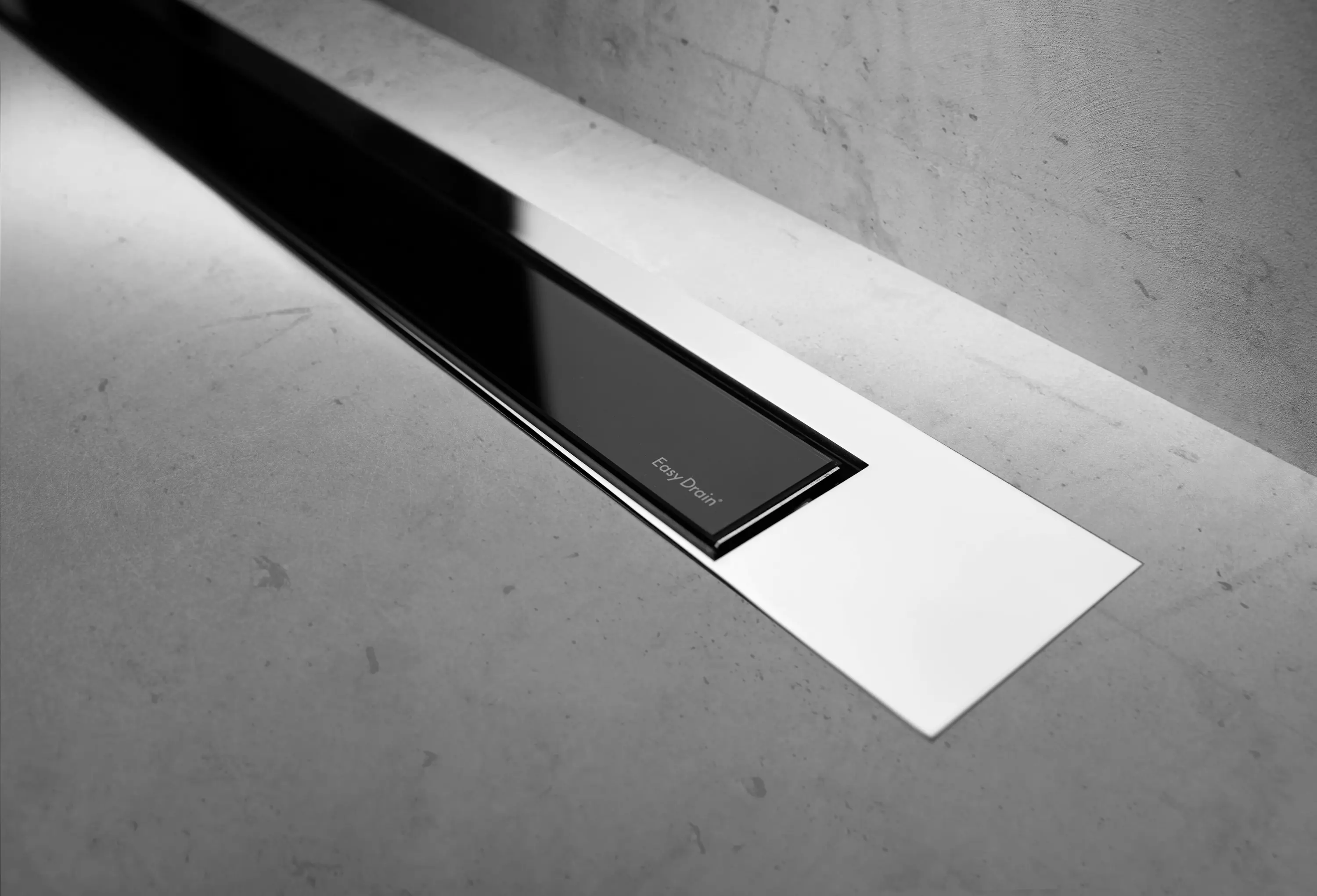 Easy Drain - Modulo Design Z-3 Chrome Black Glass