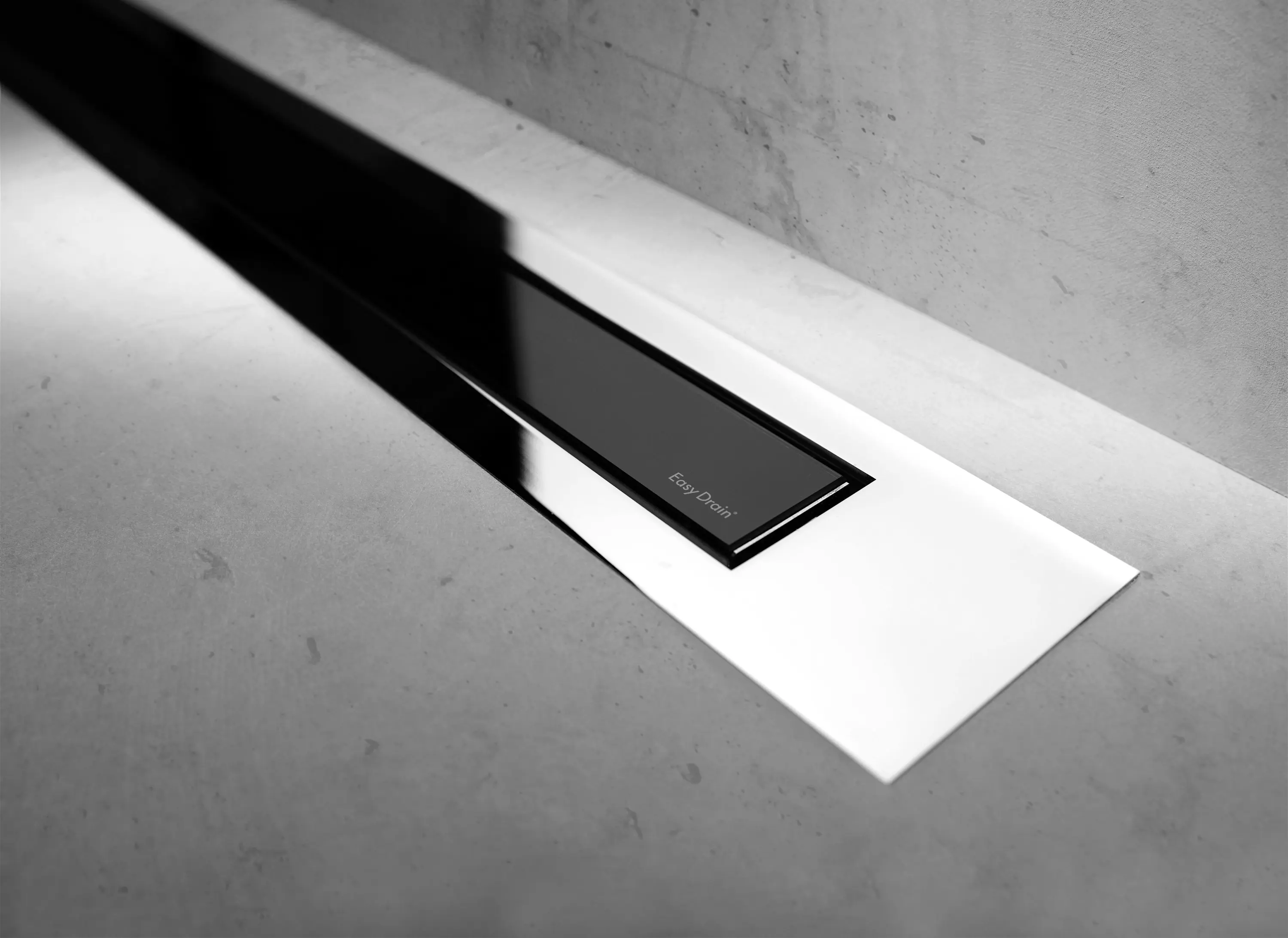 Easy Drain - Modulo Design Z-4 Chrome Black Glass