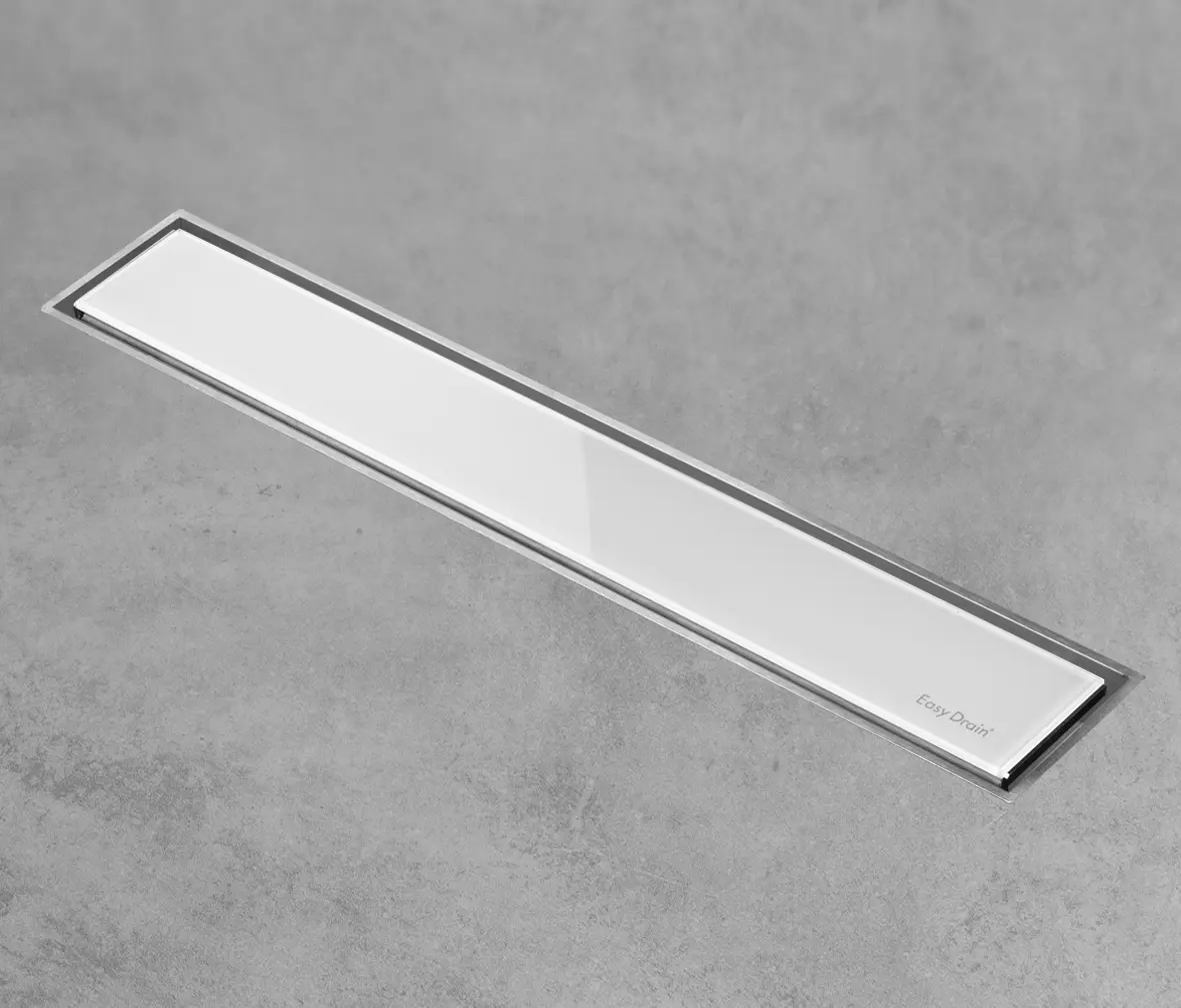 Easy Drain - Aqua Jewels Linea White Glass