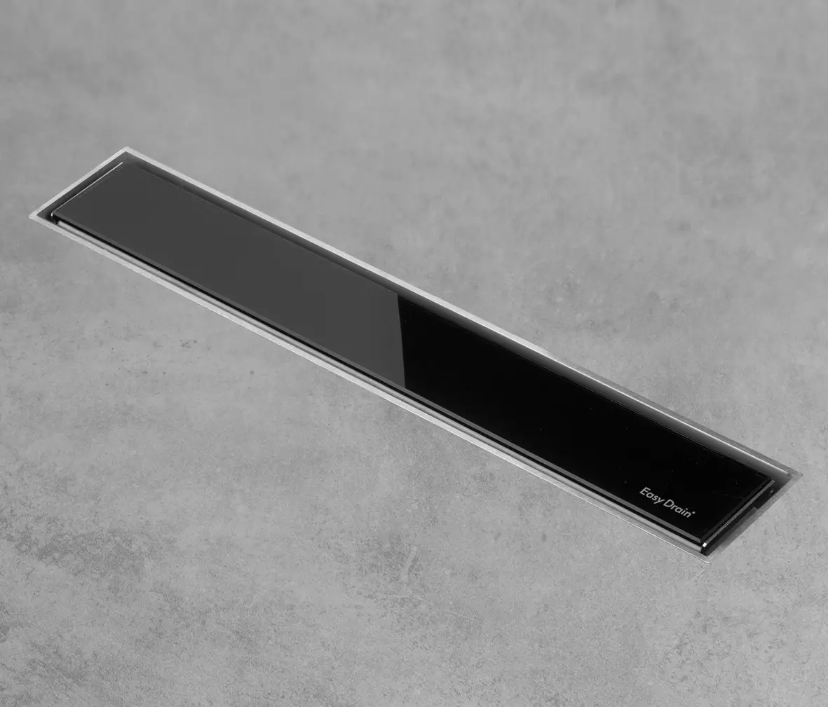 Easy Drain - Aqua Jewels Linea Black Glass