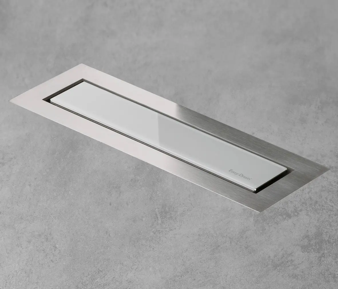 Easy Drain - Aqua Jewels Linea Design White Glass