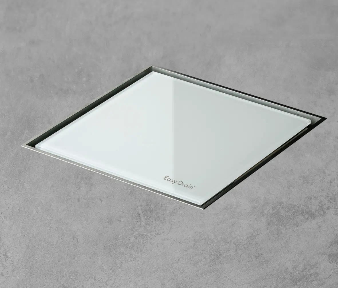Easy Drain - Aqua Jewels Quattro White Glass