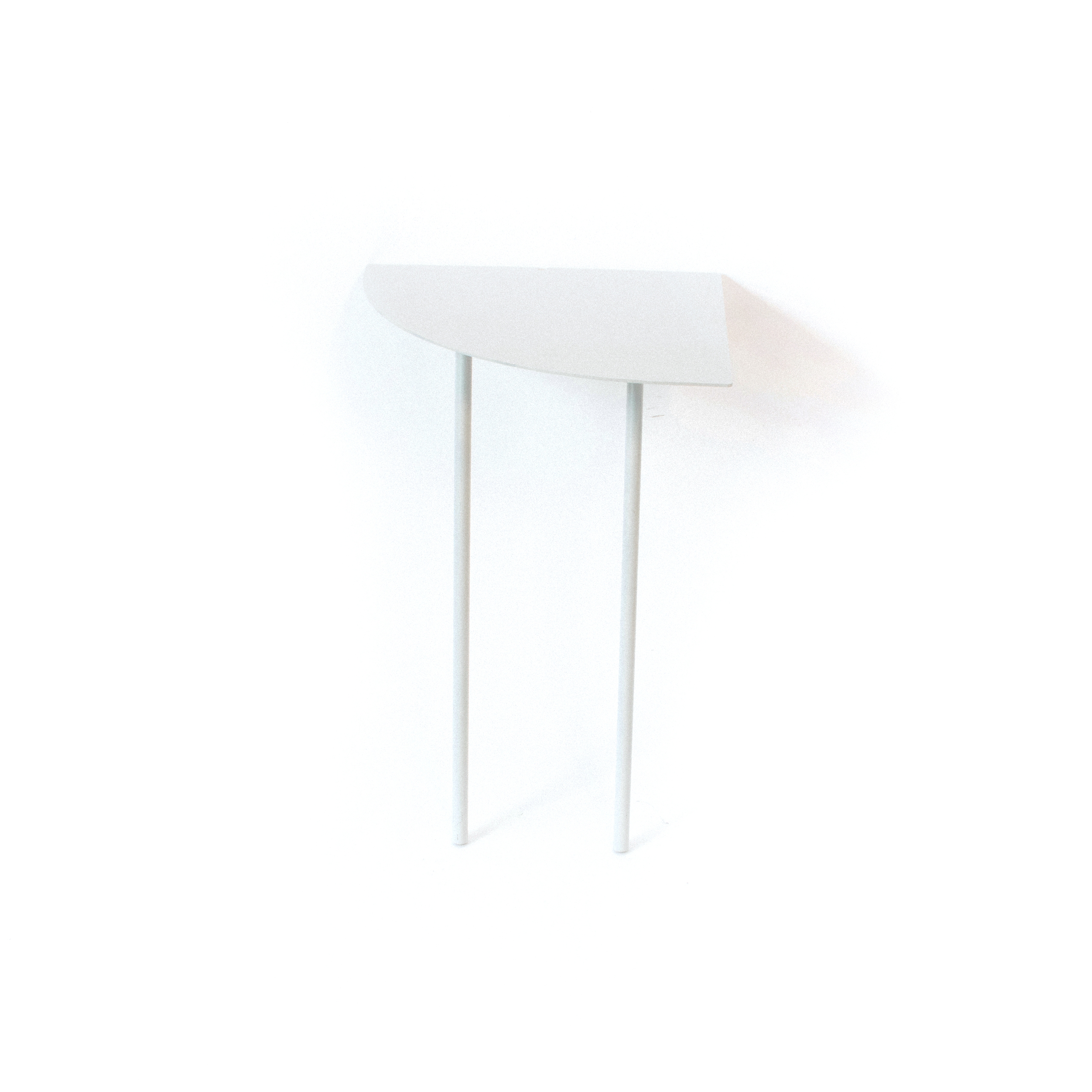 Untitled Table White Half Circle