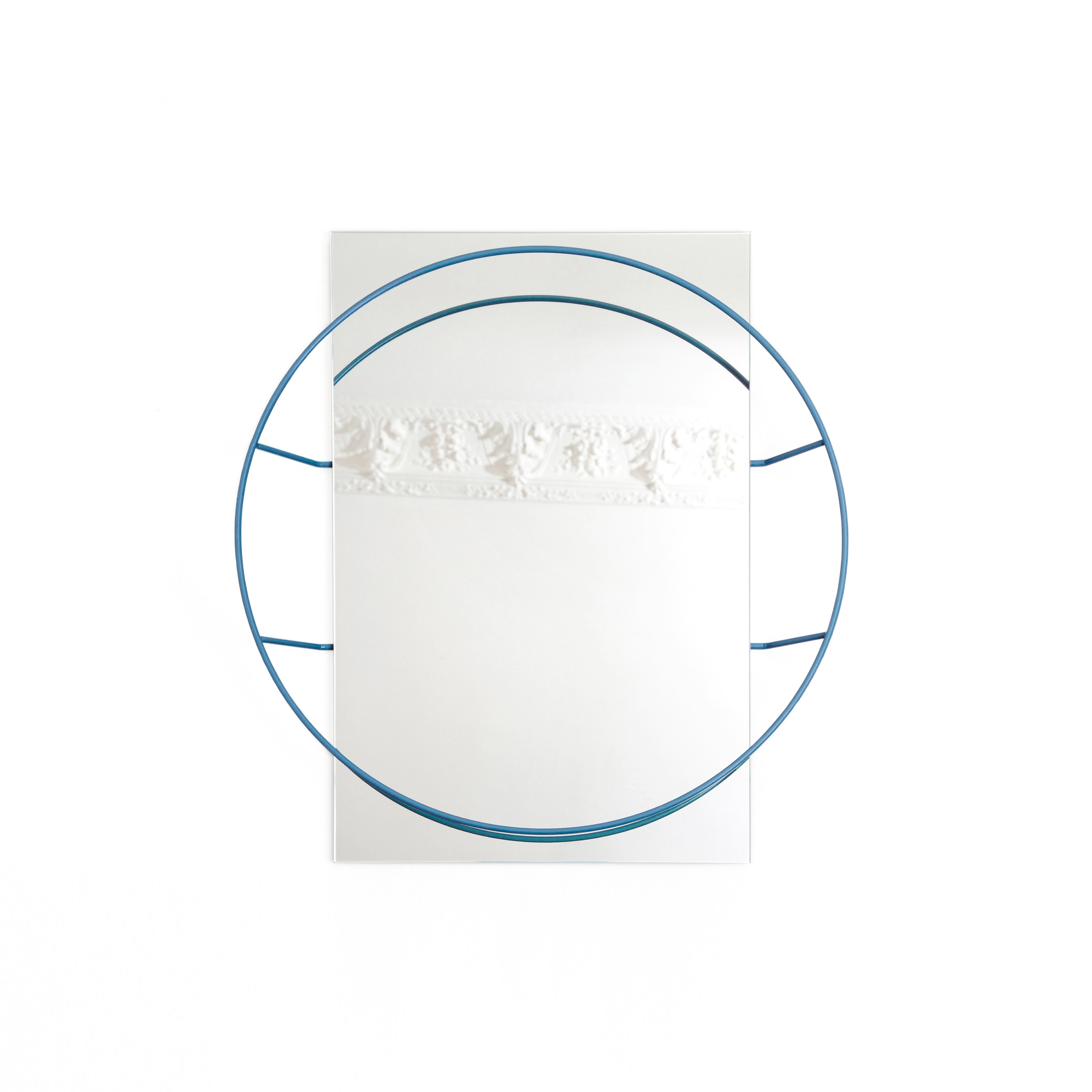 Untitled Mirror Round Blue