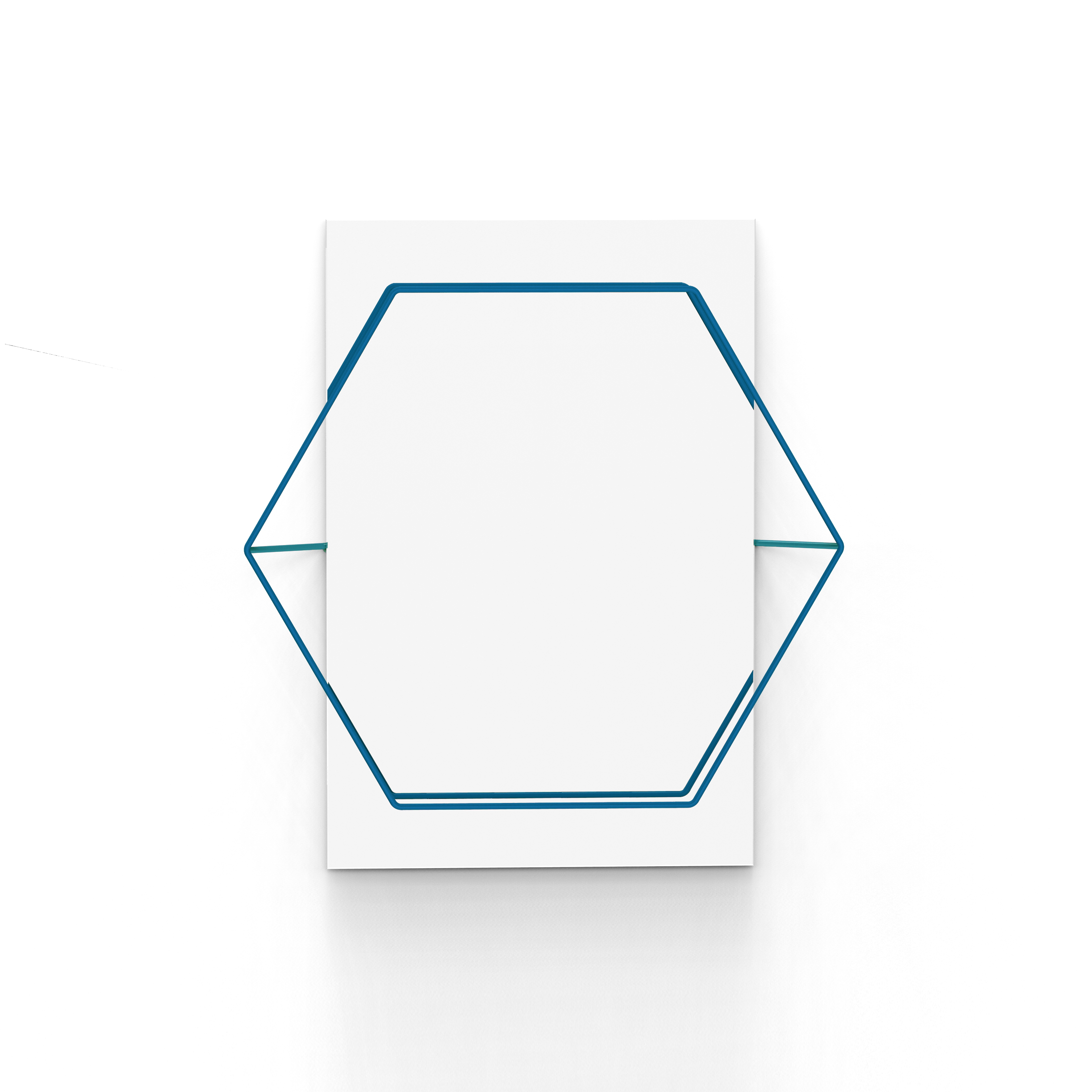 Untitled Mirror Hexa Blue