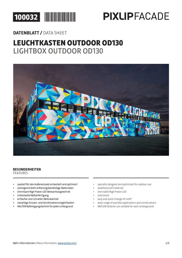 Vorschaubild für die Datei Leuchtkasten Outdoor OD130