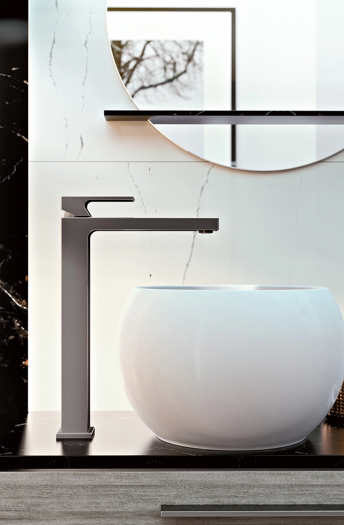 INCANTO - WALL-MOUNTED BASIN MIXER WITH 23,5CM SPOUT (TRIM ONLY) - Bath ...