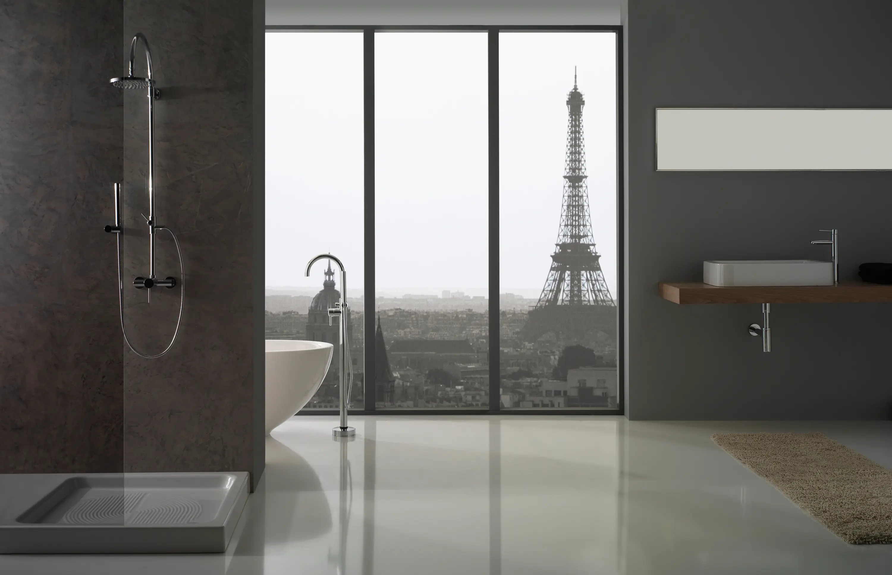 Graff - M.E. 25 - Shower head with shower arm - complete set