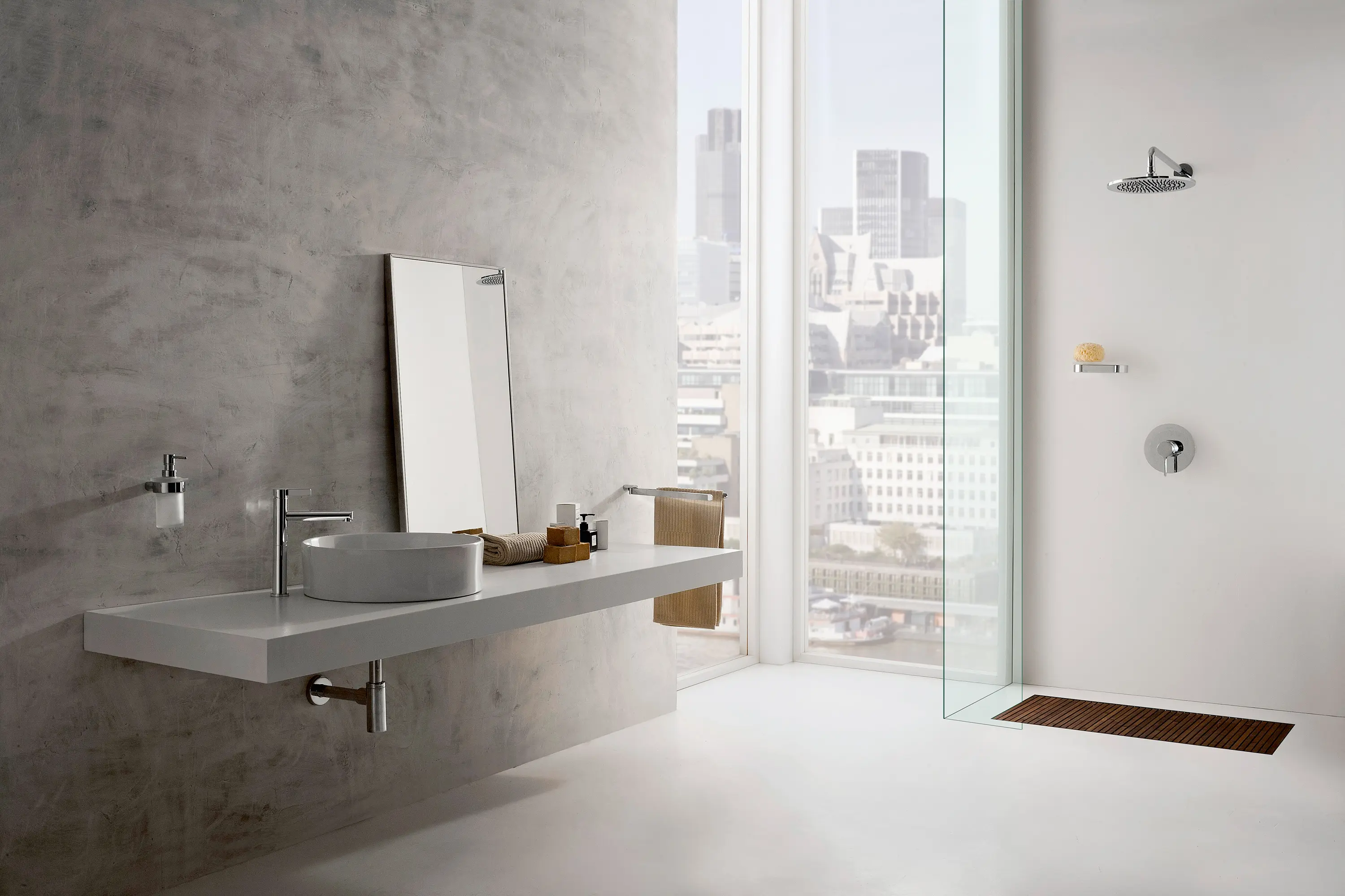 Graff - Terra - Shower basket for corner installation