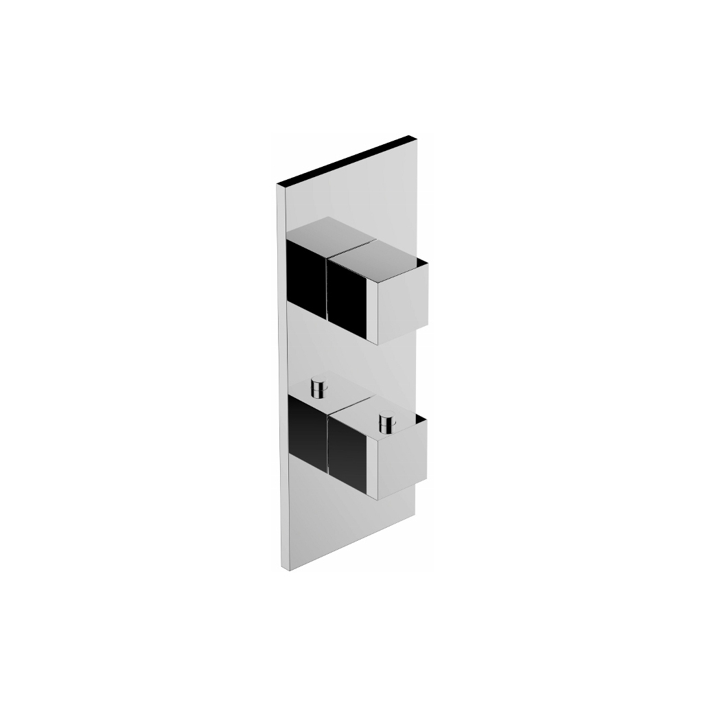 Mostra il prodotto Aqua-Sense - 3/4" concealed thermostatic and 3-Way Diverter - exposed parts del produttore Graff