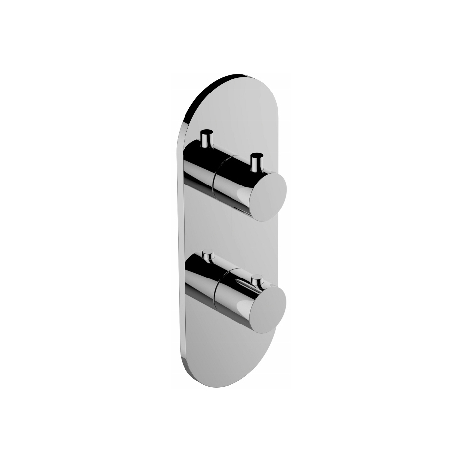 Mostra il prodotto Aqua-Sense - 3/4" concealed thermostatic and 3-Way Diverter - exposed parts del produttore Graff