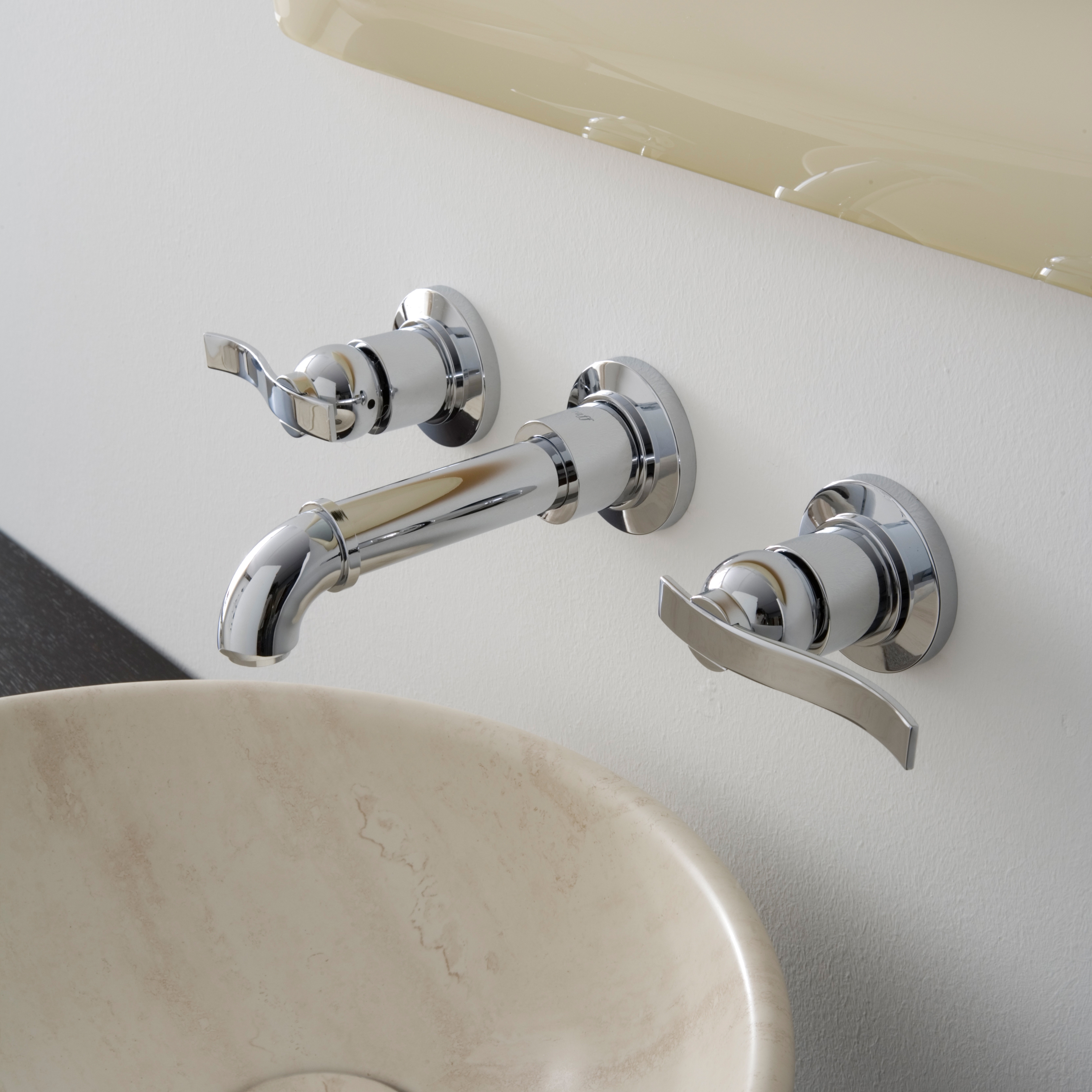 Vertoon produk Bali - Wall-mounted basin mixer with 18,5cm spout - exposed parts van vervaardiger Graff