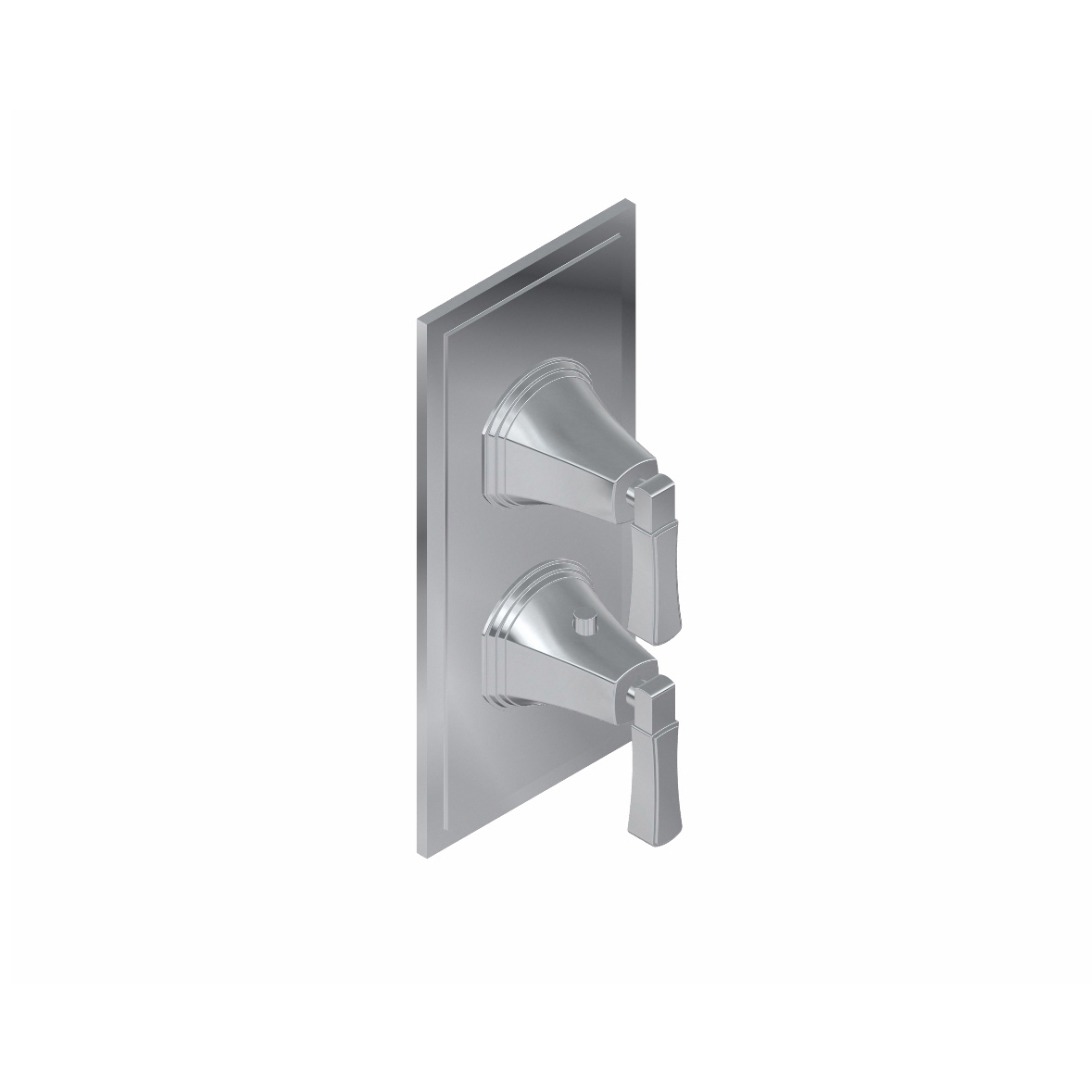 Display product Finezza - 3/4" concealed thermostat and cut-off valve - exposed parts from manufacturer Graff