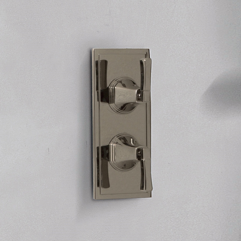 Display product Finezza - 3/4" Concealed thermostat and diverter with 2 outlets- exposed parts from manufacturer Graff