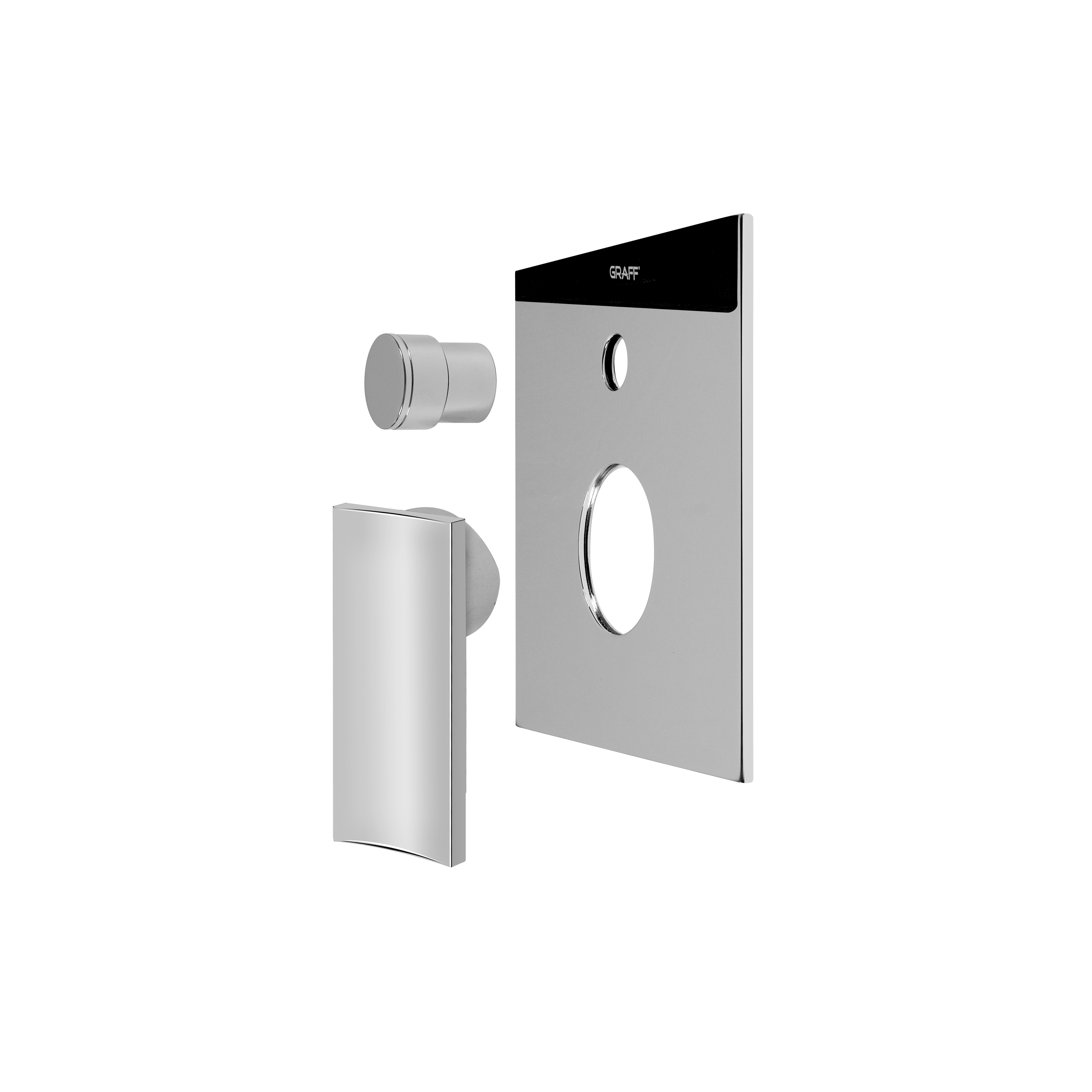 Display product Luna - Concealed shower mixer with diverter 1/2" - exposed parts from manufacturer Graff