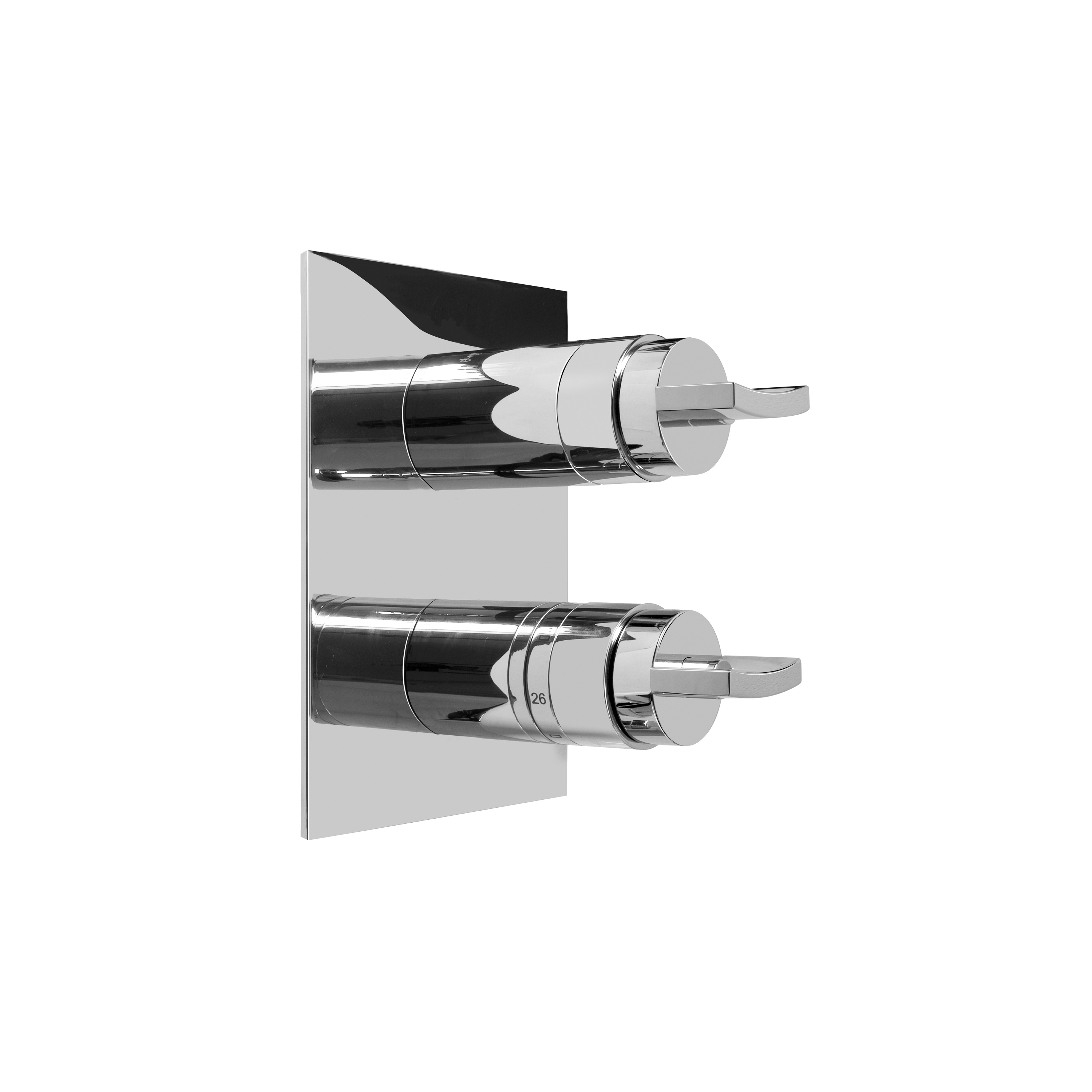 Display product Sade - 1/2" concealed thermostatic and cut-off-valve-exposed parts from manufacturer Graff