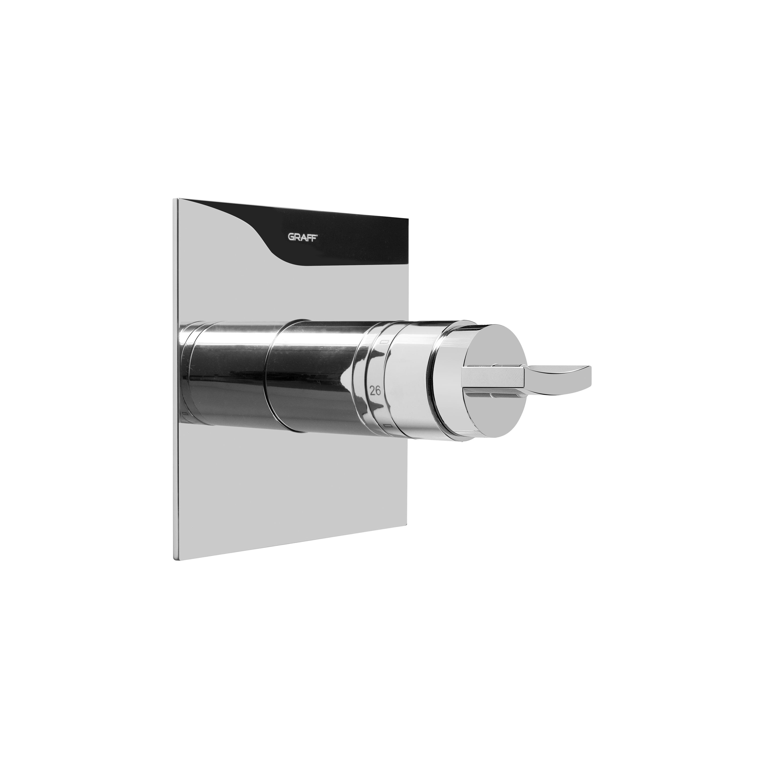 Display product Sade - 1/2" concealed thermostatic valve - exposed parts from manufacturer Graff