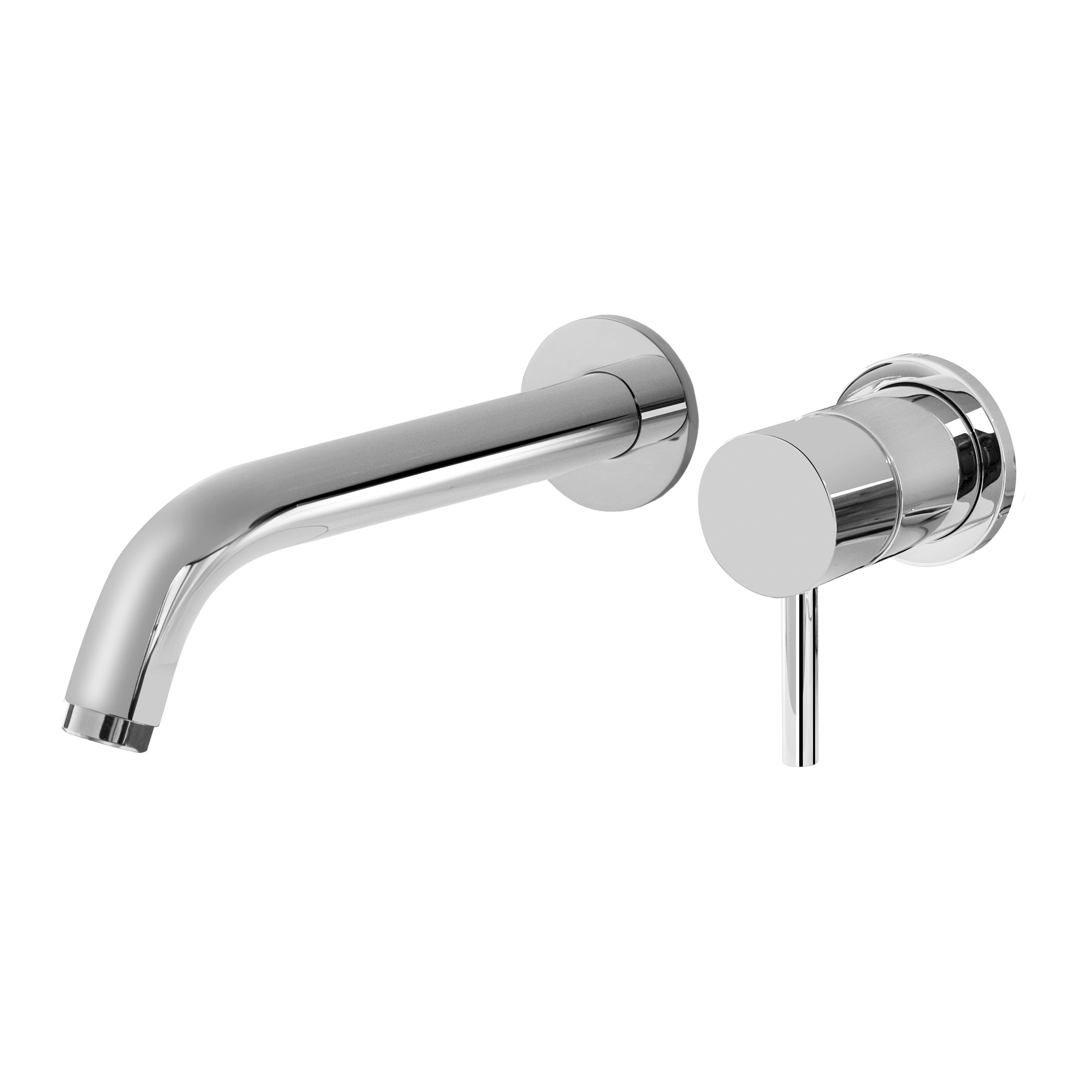 Display product M.E. 25 - Wall-mounted basin mixer with 19cm spout - exposed parts from manufacturer Graff