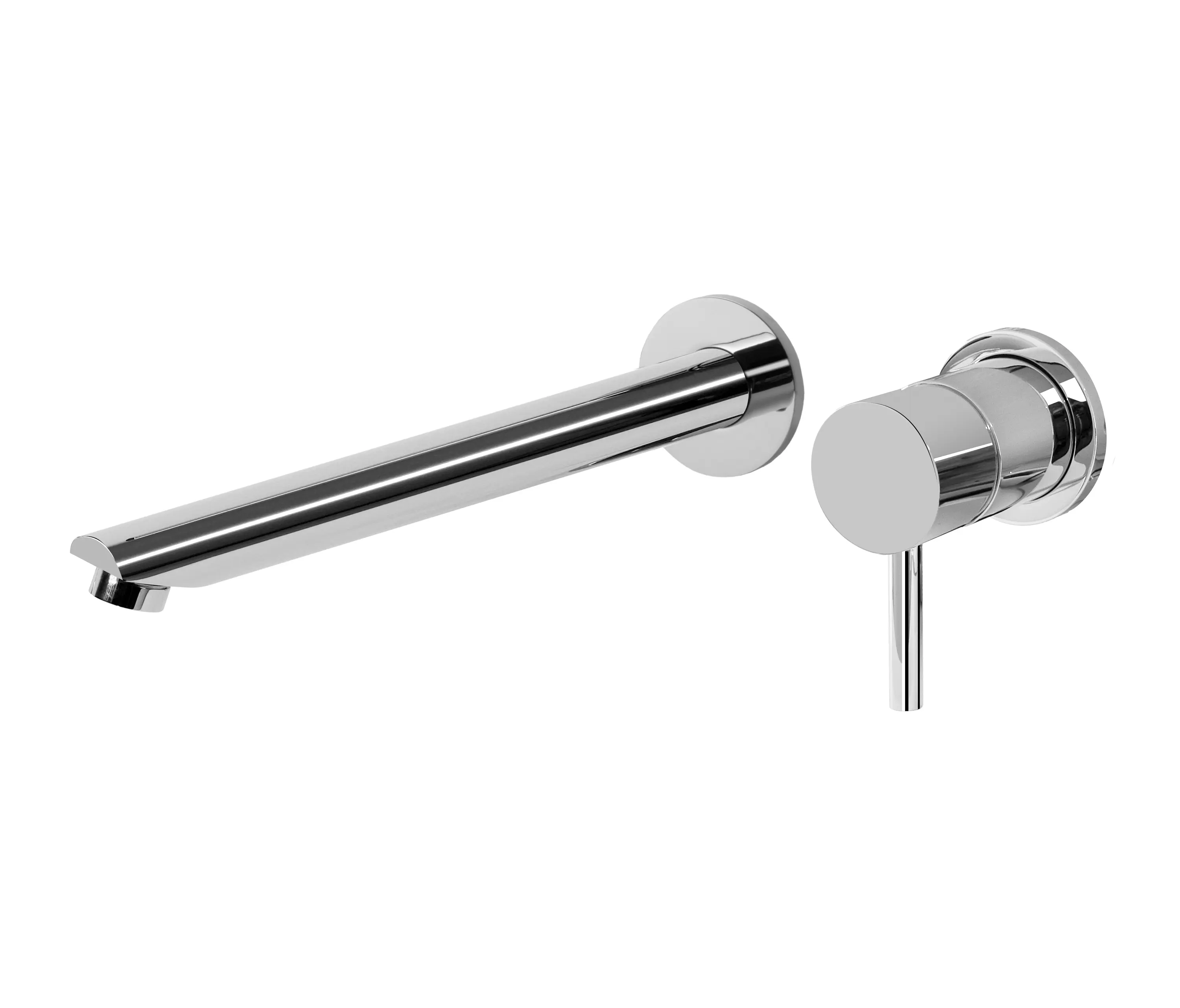 Graff - M.E. 25 - Wall-mounted basin mixer with 23,5cm spout - exposed parts
