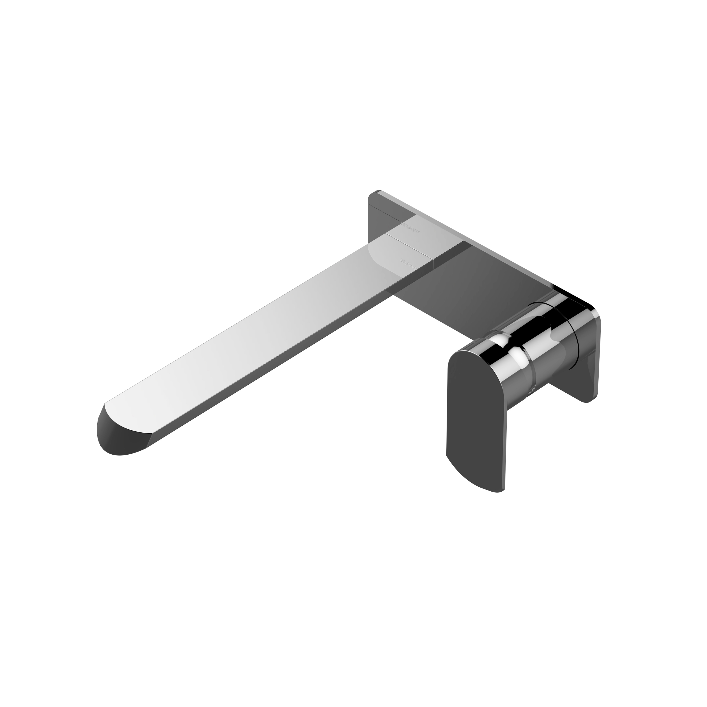 Display product Phase - Wall-mounted basin mixer with 19,1cm spout - exposed parts from manufacturer Graff