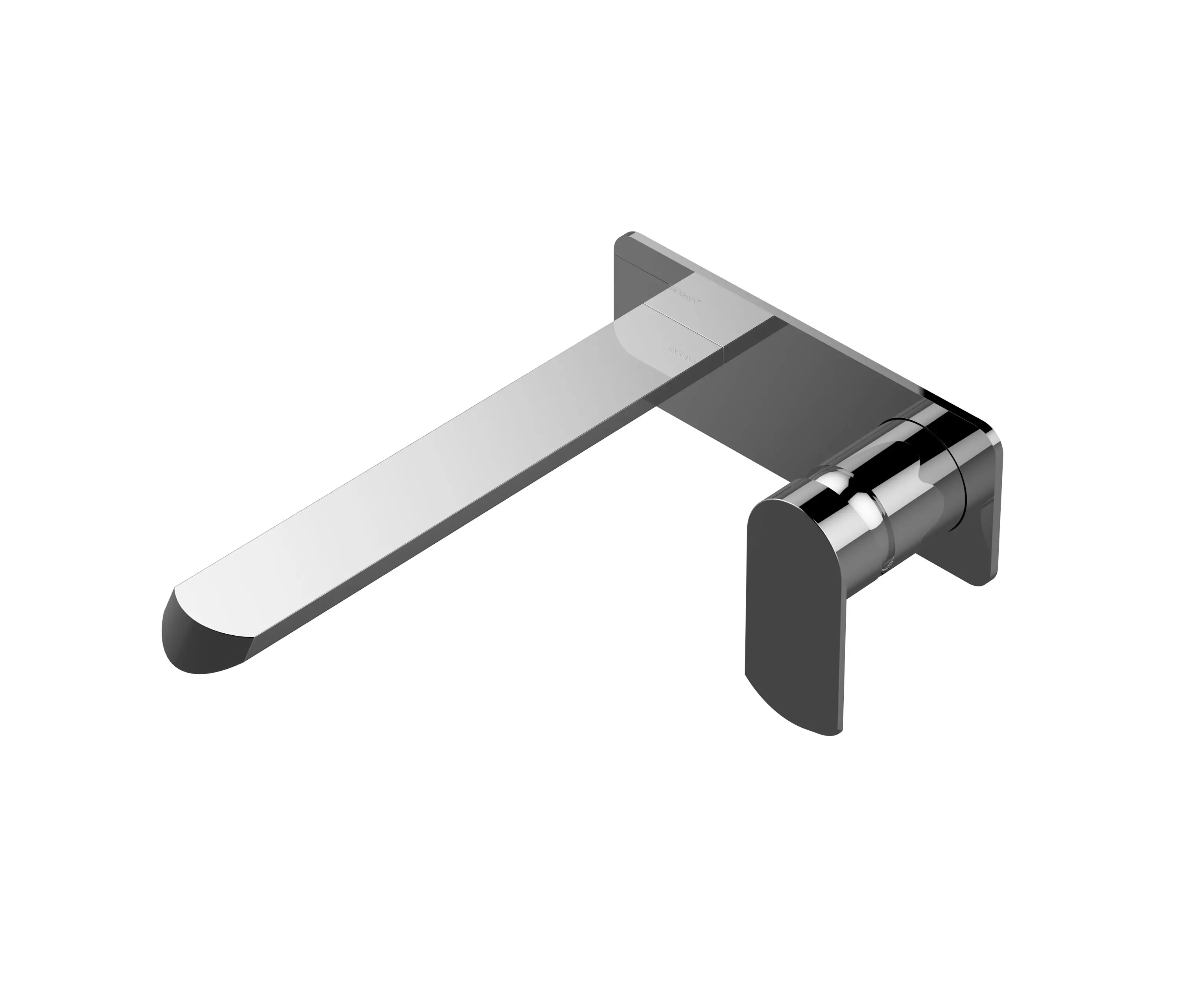 Graff - Phase - Wall-mounted basin mixer with 23,5cm spout - exposed parts