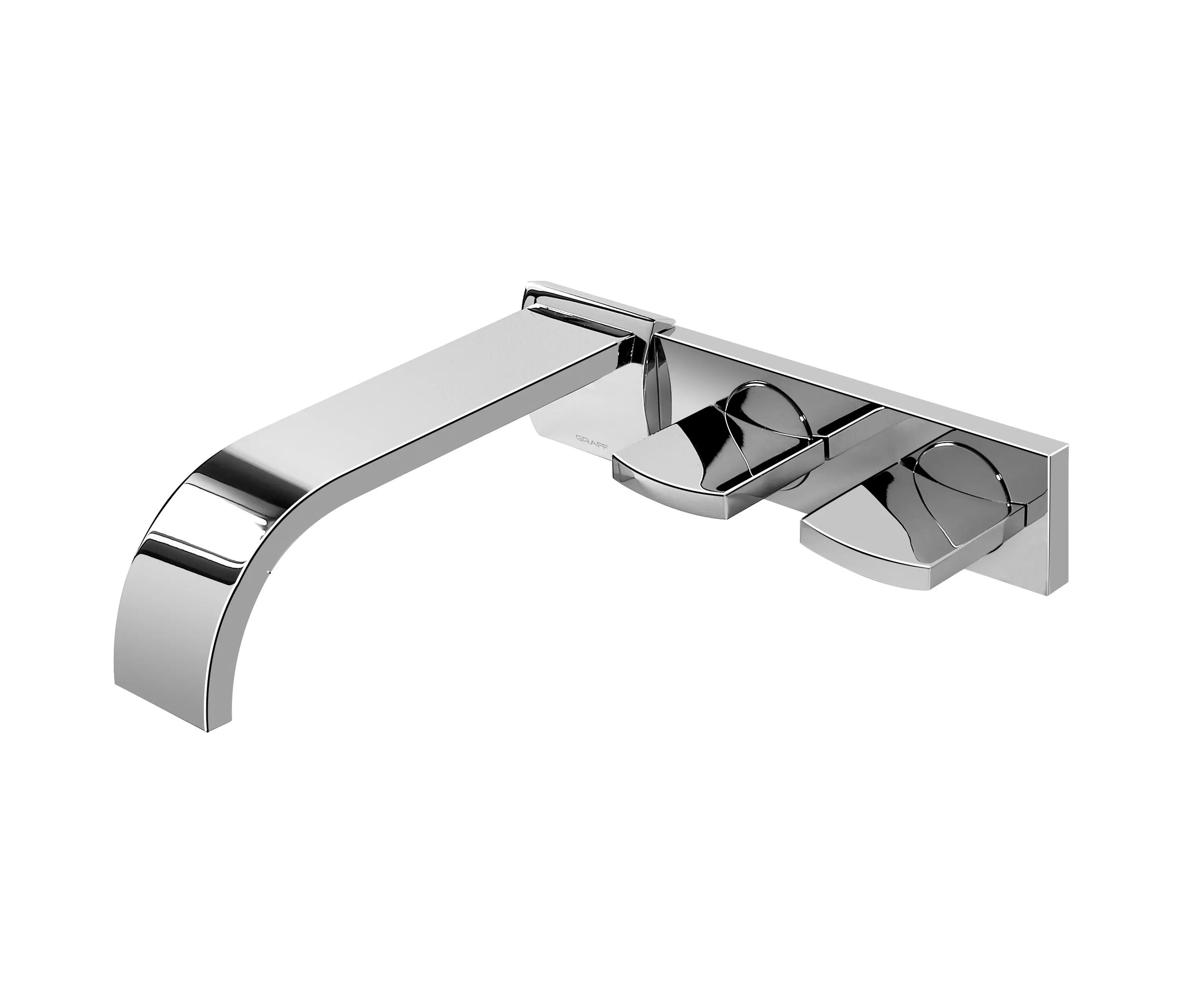 Graff - Sade - Wall-mounted basin mixer with 20 cm spout