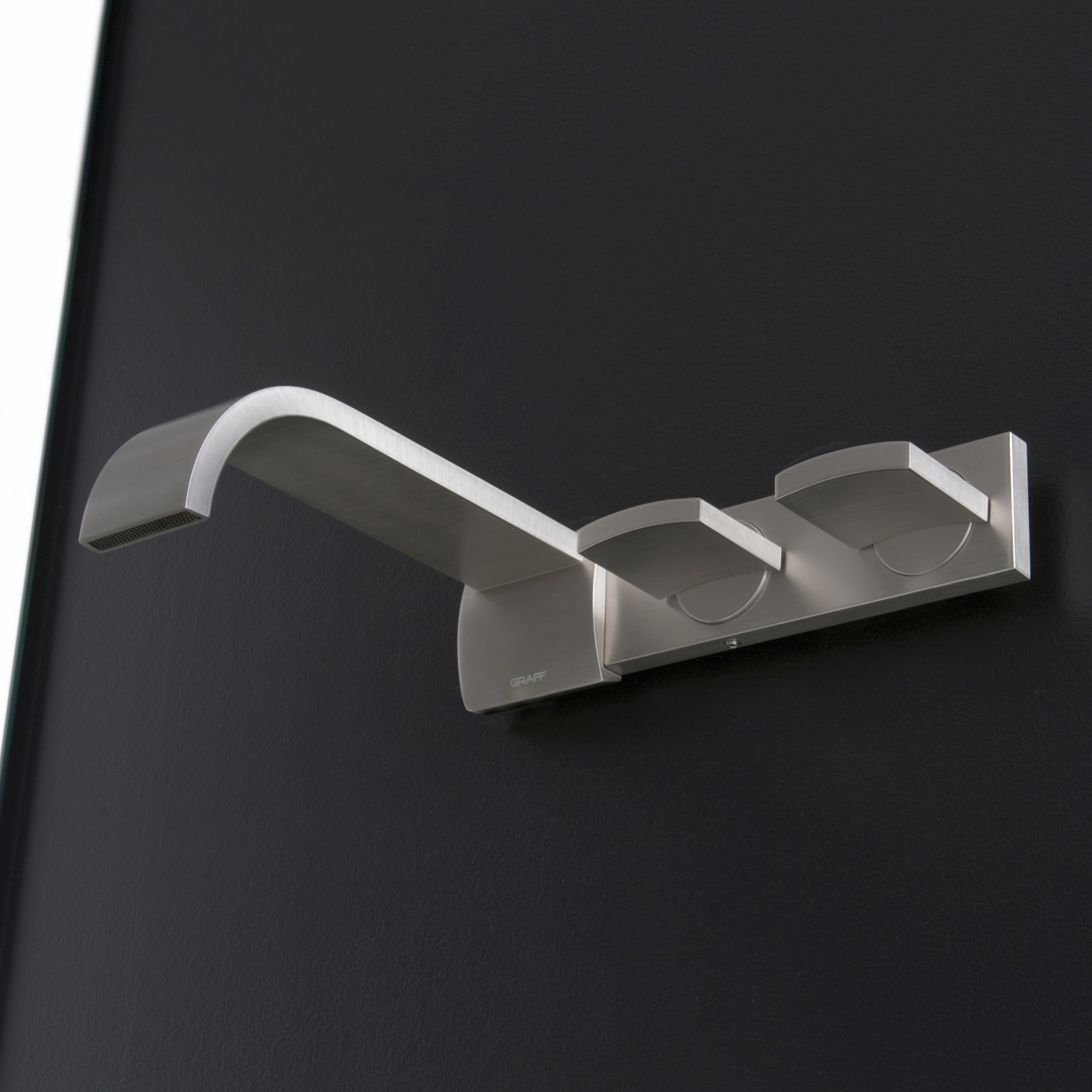 Display product Sade - Wall-mounted basin mixer with 20 cm spout from manufacturer Graff