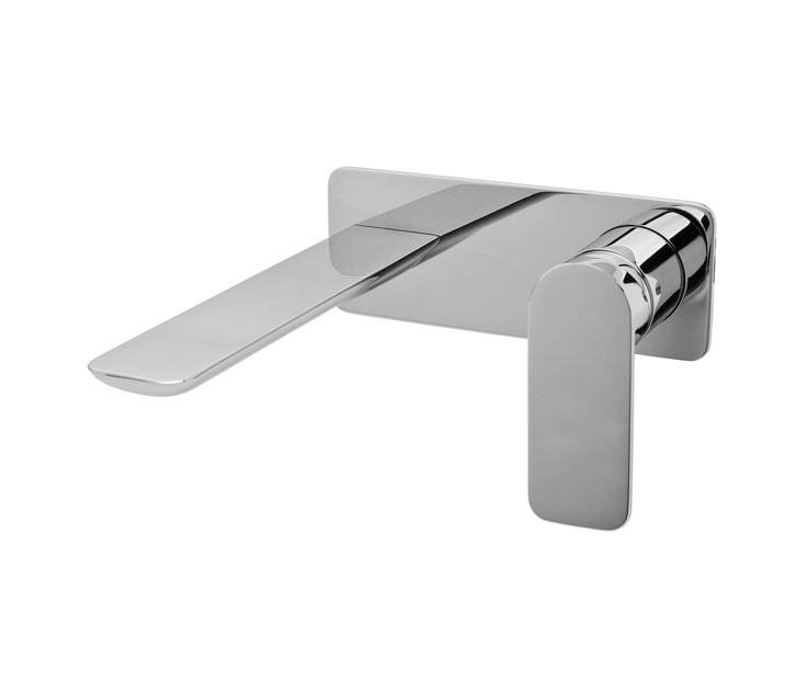 SENTO - WALL-MOUNTED BASIN MIXER WITH 23,5CM SPOUT - EXPOSED PARTS ...
