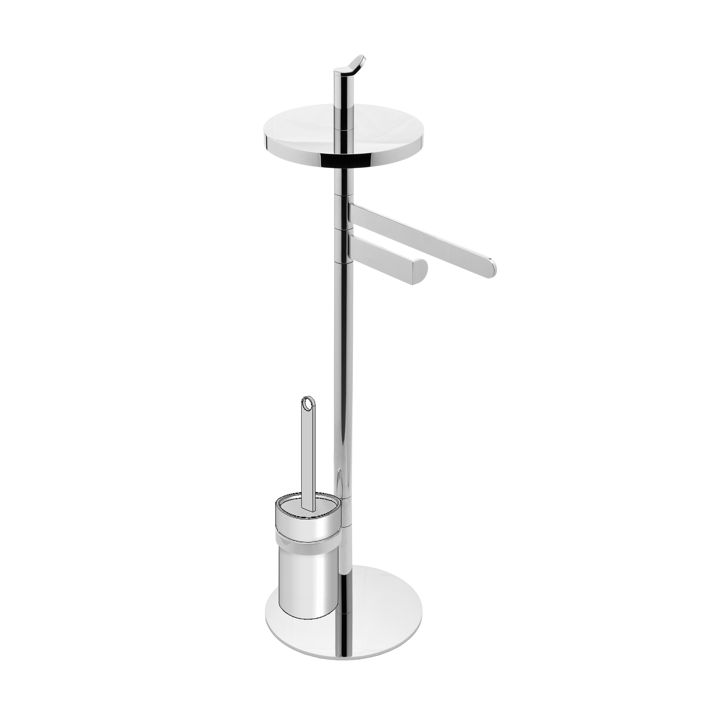 Display product Sento - Free standing set with towel bar, toilet brush and tissue holder from manufacturer Graff