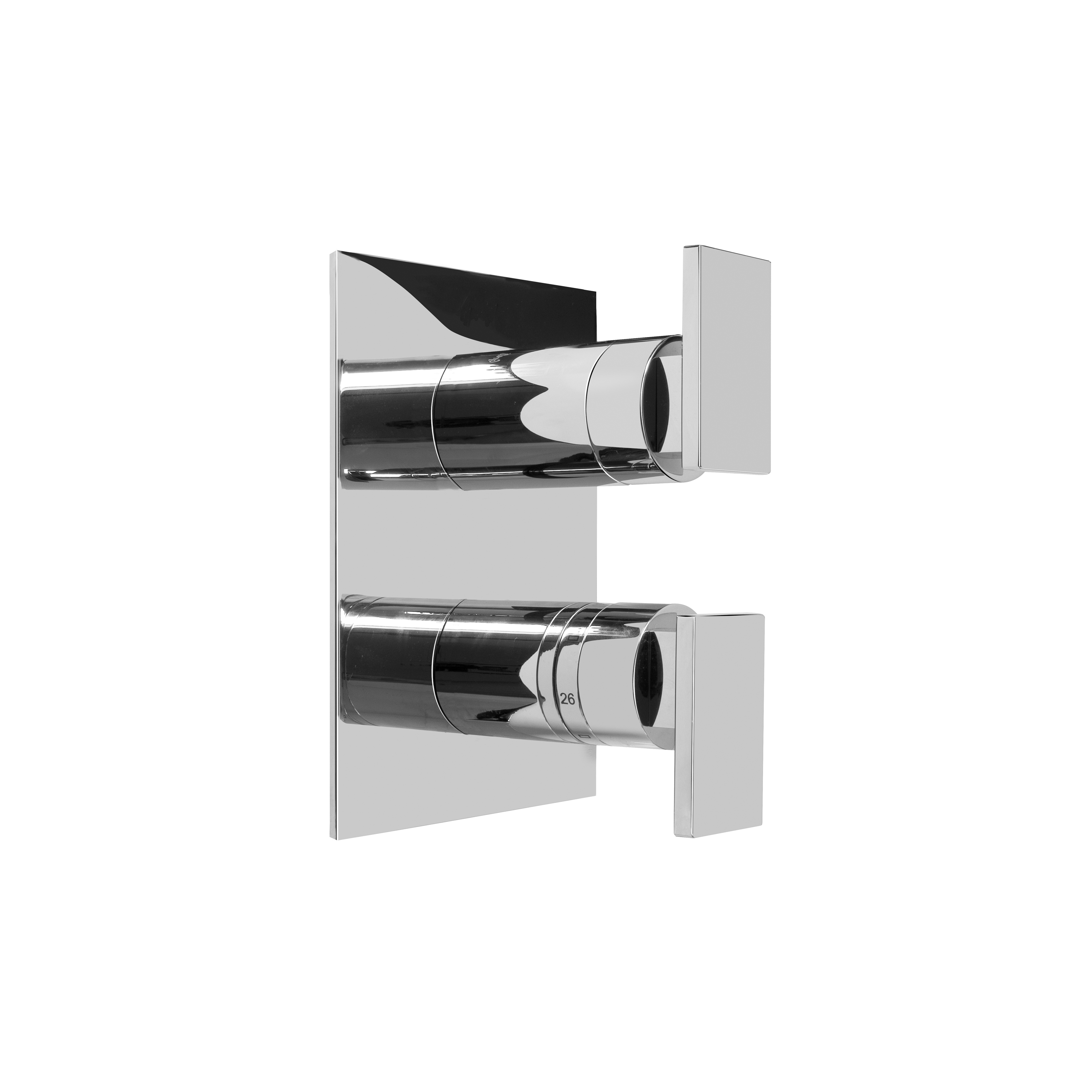 Mostra il prodotto Luna - 1/2" concealed thermostatic and cut-off valve - exposed parts del produttore Graff