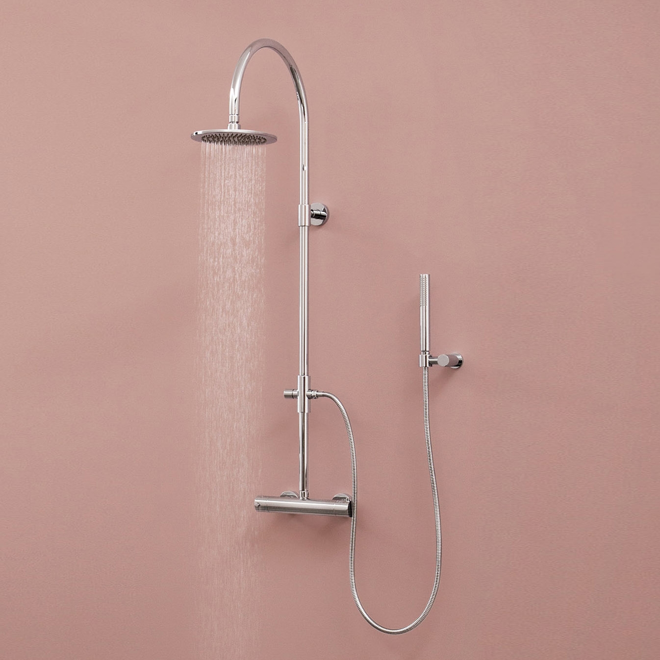 Mostrar el producto Aqua-Sense - Wall mounted round thermostatic shower column del fabricante Graff