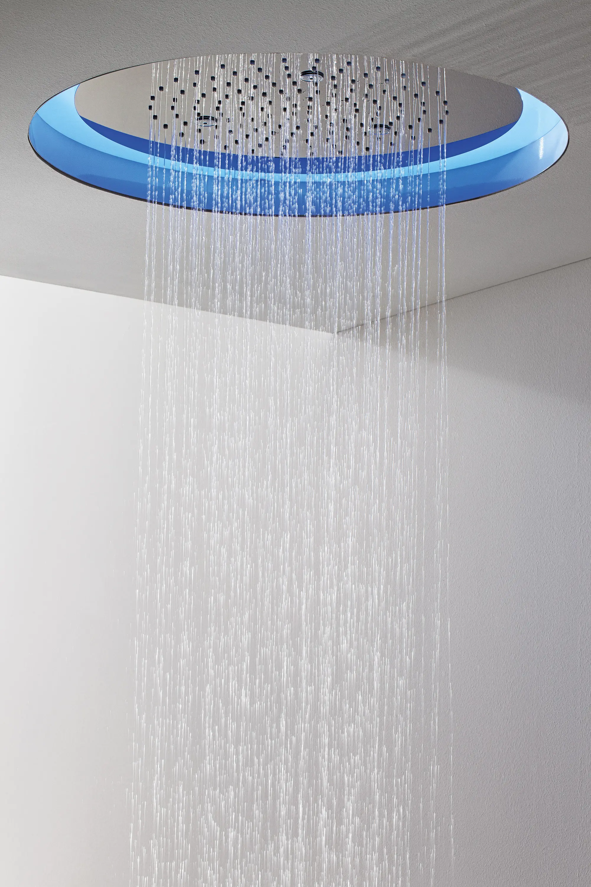 Graff - Aqua-Sense - Round ceiling-mounted showerhead with LED and rain functions - Ø600mm
