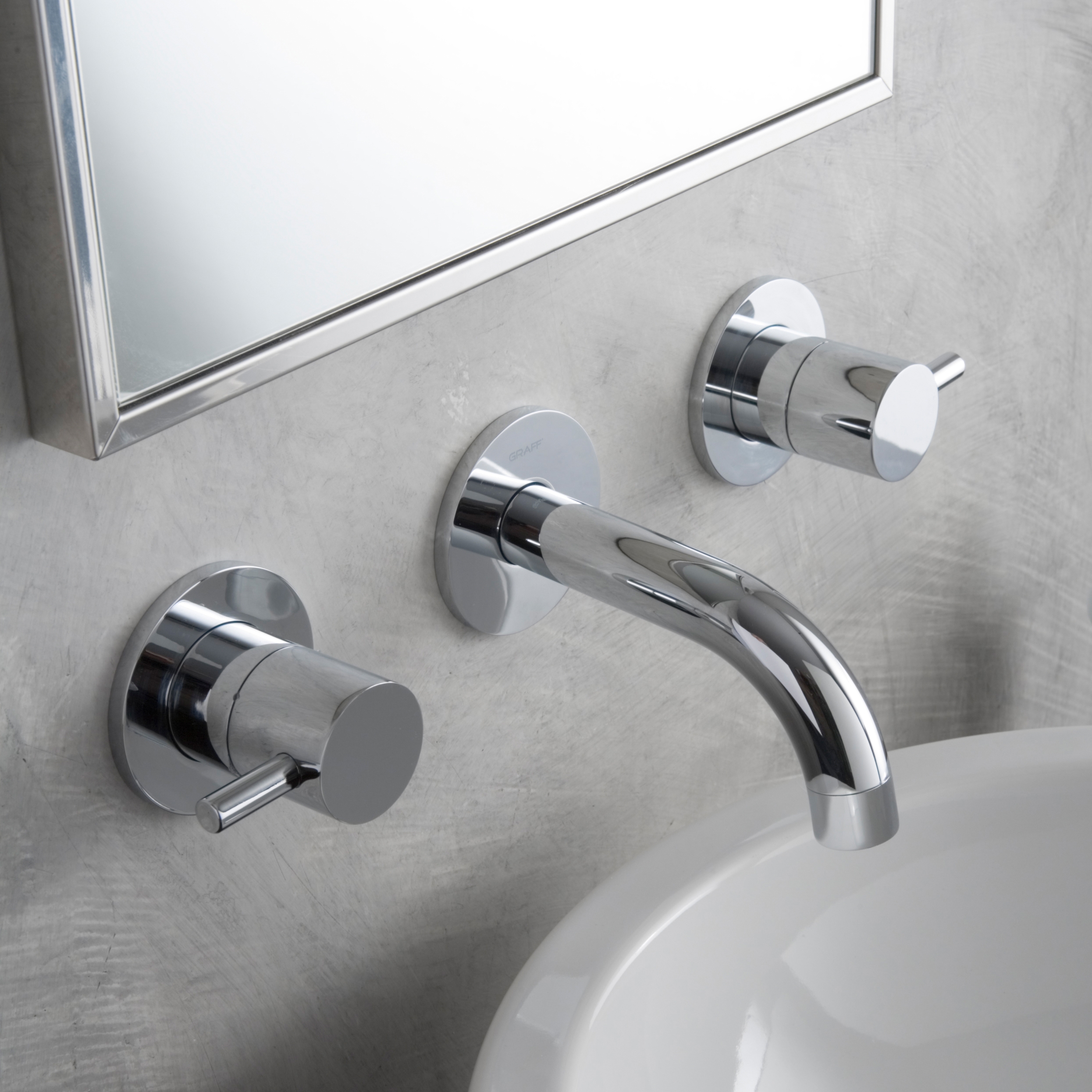 Mostrar el producto M.E. 25 - Wall-mounted basin mixer - exposed parts del fabricante Graff