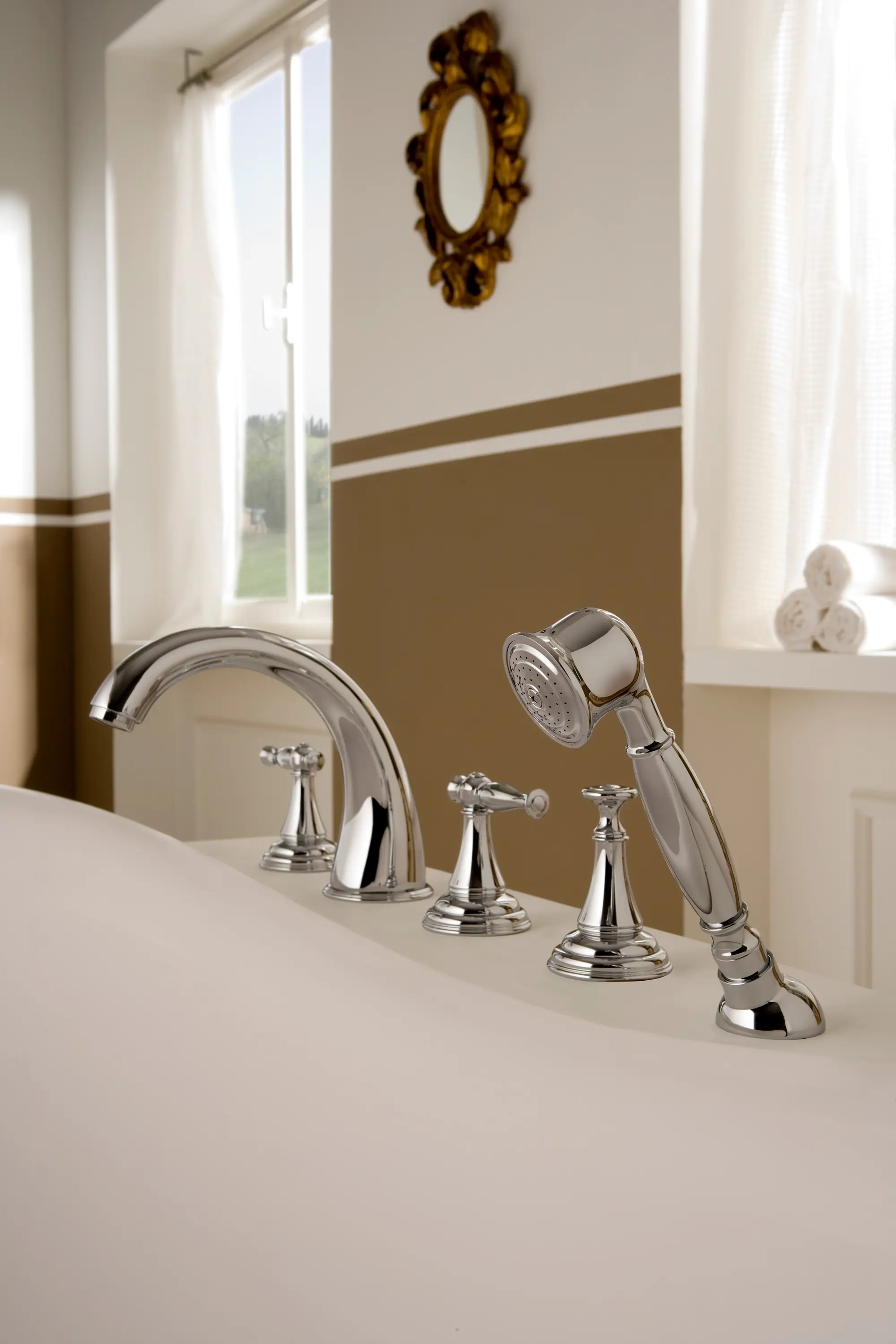Graff - Lauren - Deck-mounted bathtub set