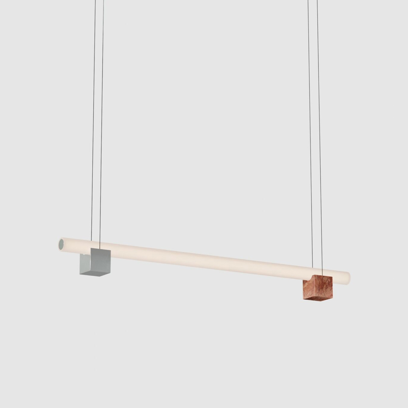 Isle 02A - P3 - Polished aluminium + Red Negrais