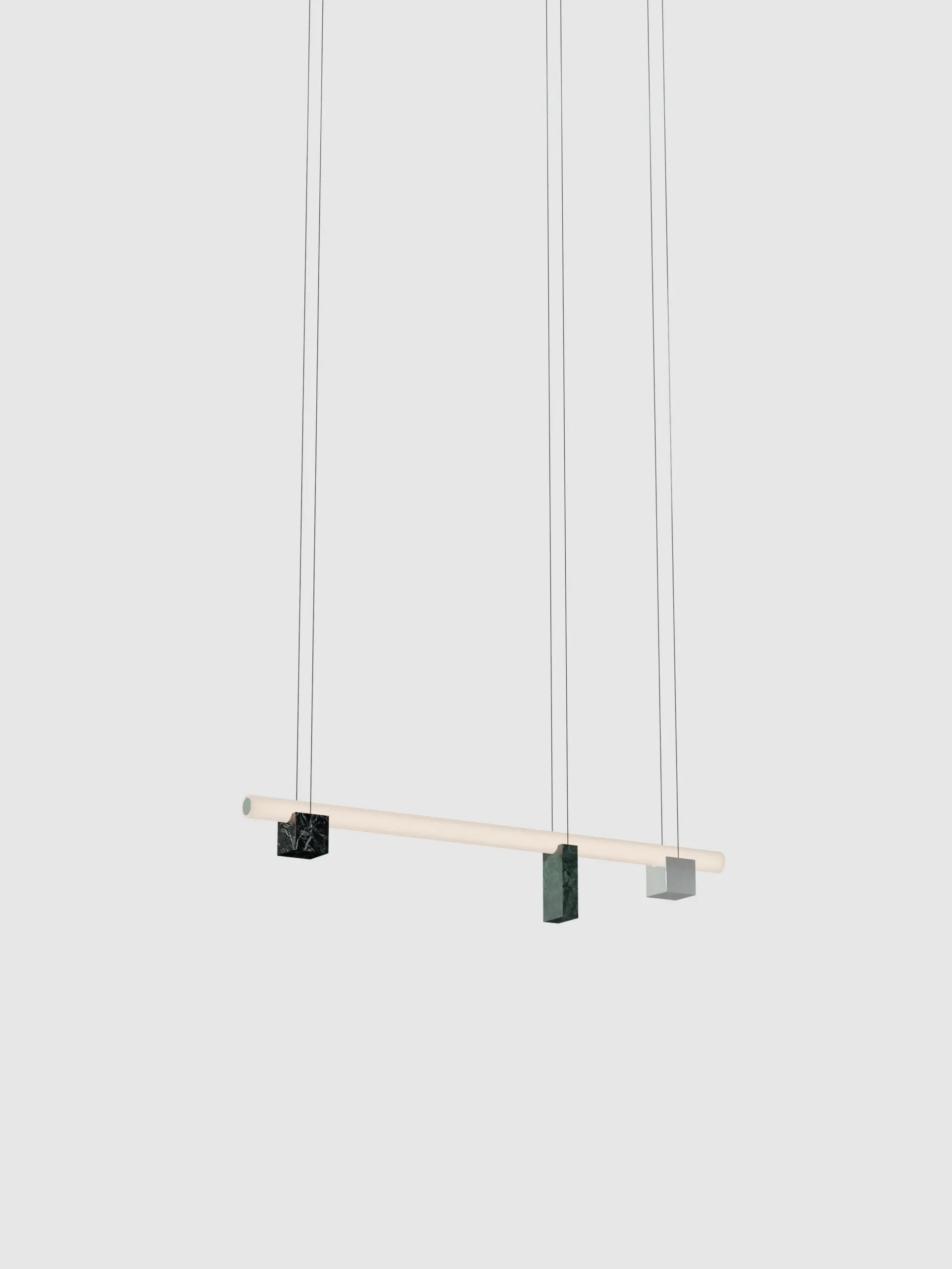 Lambert et Fils - Isle 02B - P1 - Aluminium Poli + Noir Marquina + Vert Guatemala