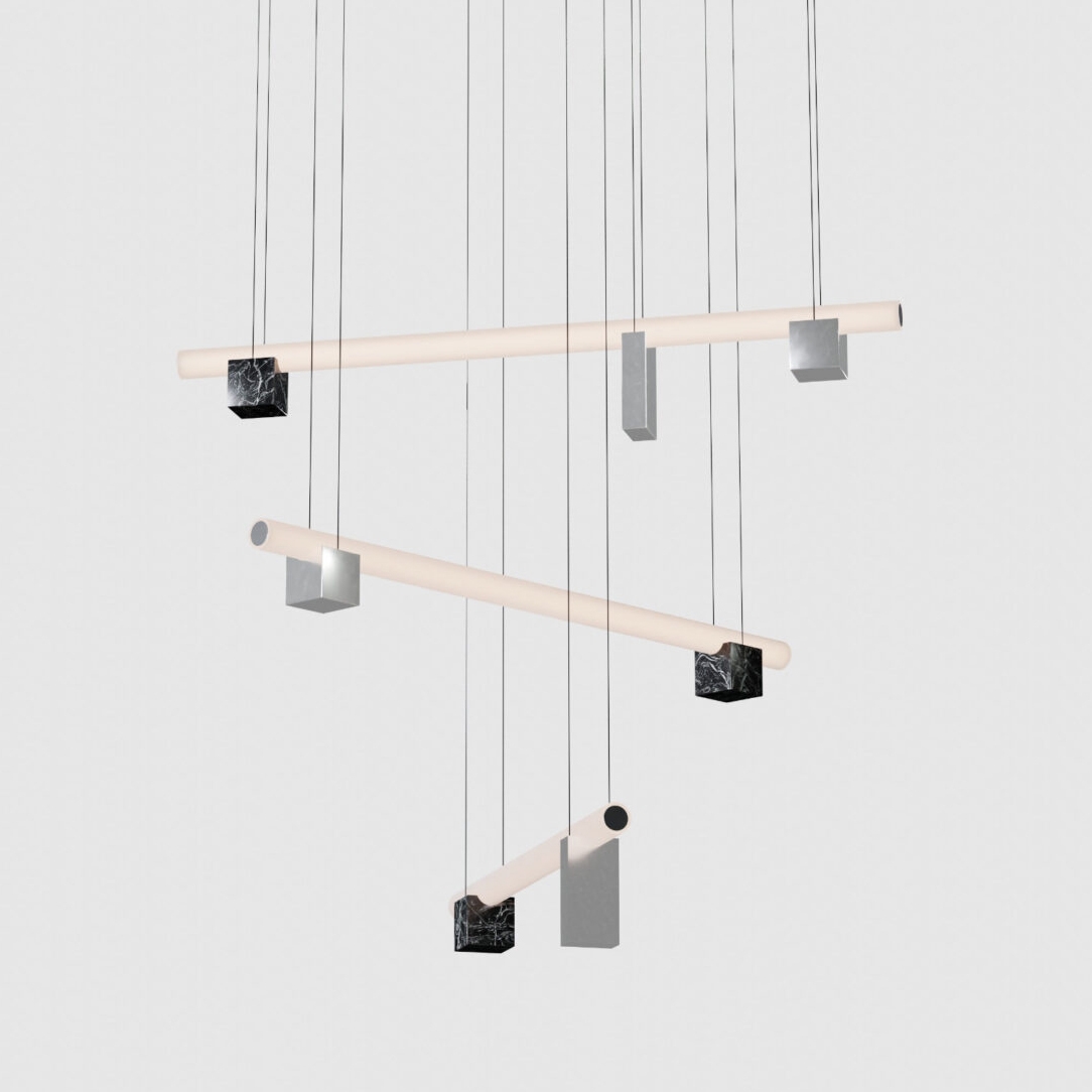 Isle 12 - P1 - Black Marquina + Polished Aluminium