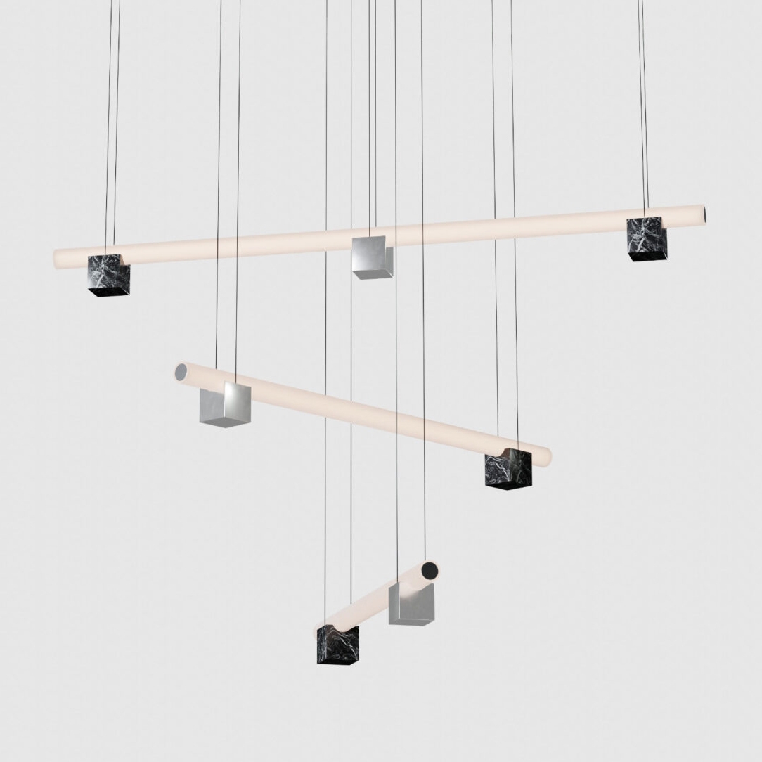 Isle 13 - P1 - Black Marquina + Polished Aluminium