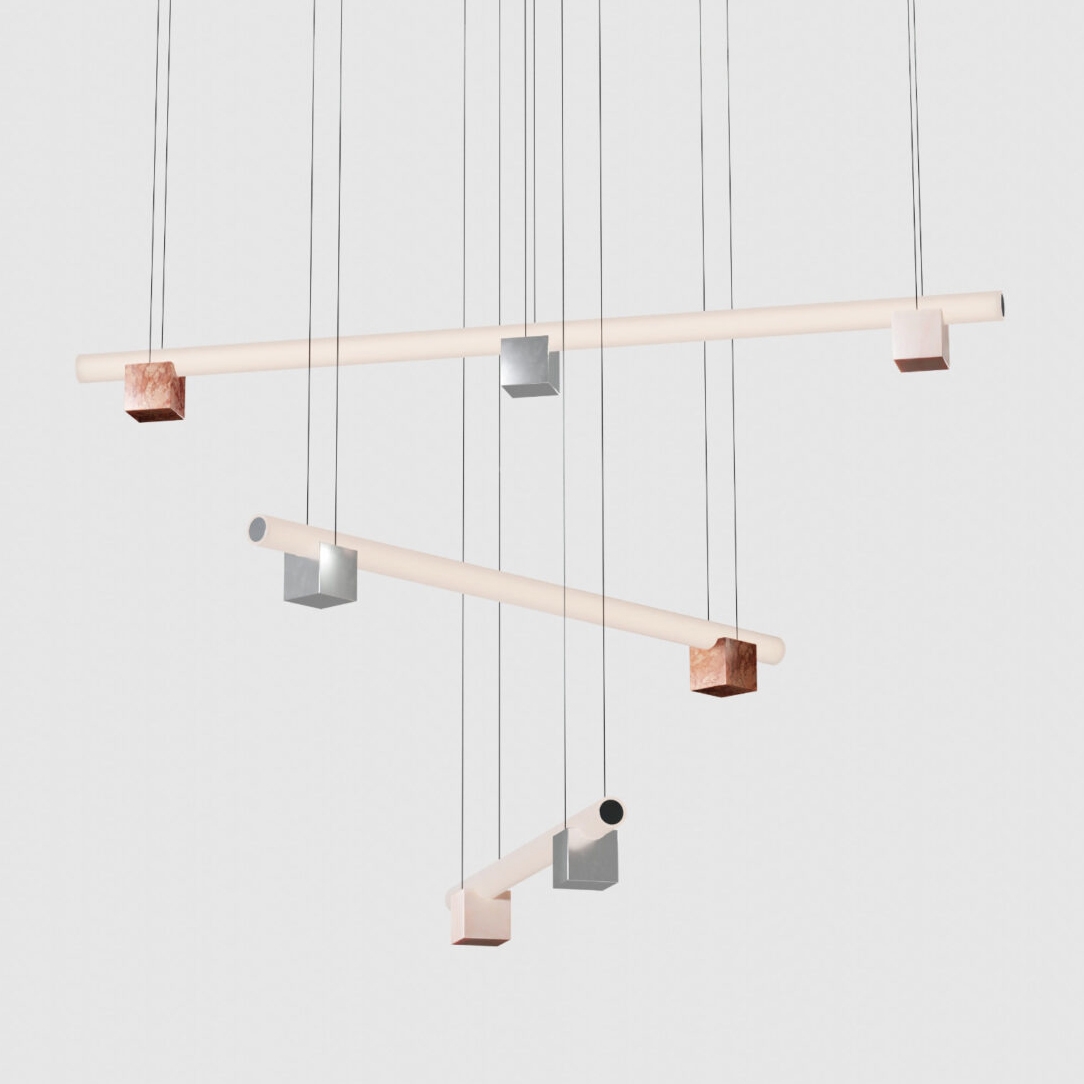 Mostra il prodotto Isle 13 - P3 - Pink Portugal + Polished aluminium + Red Levanto + Red Negrais del produttore Lambert et Fils