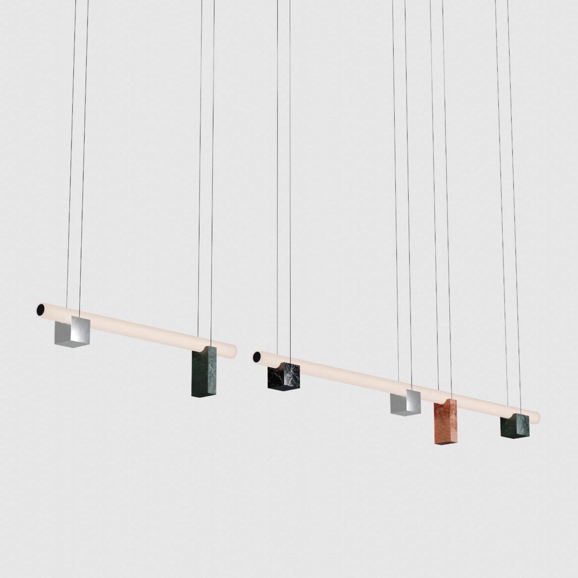 Produkt Isle 15 - P2 - Black Marquina + Guatemala Green + Polished aluminium + Red Negrais des Herstellers Lambert et Fils anzeigen