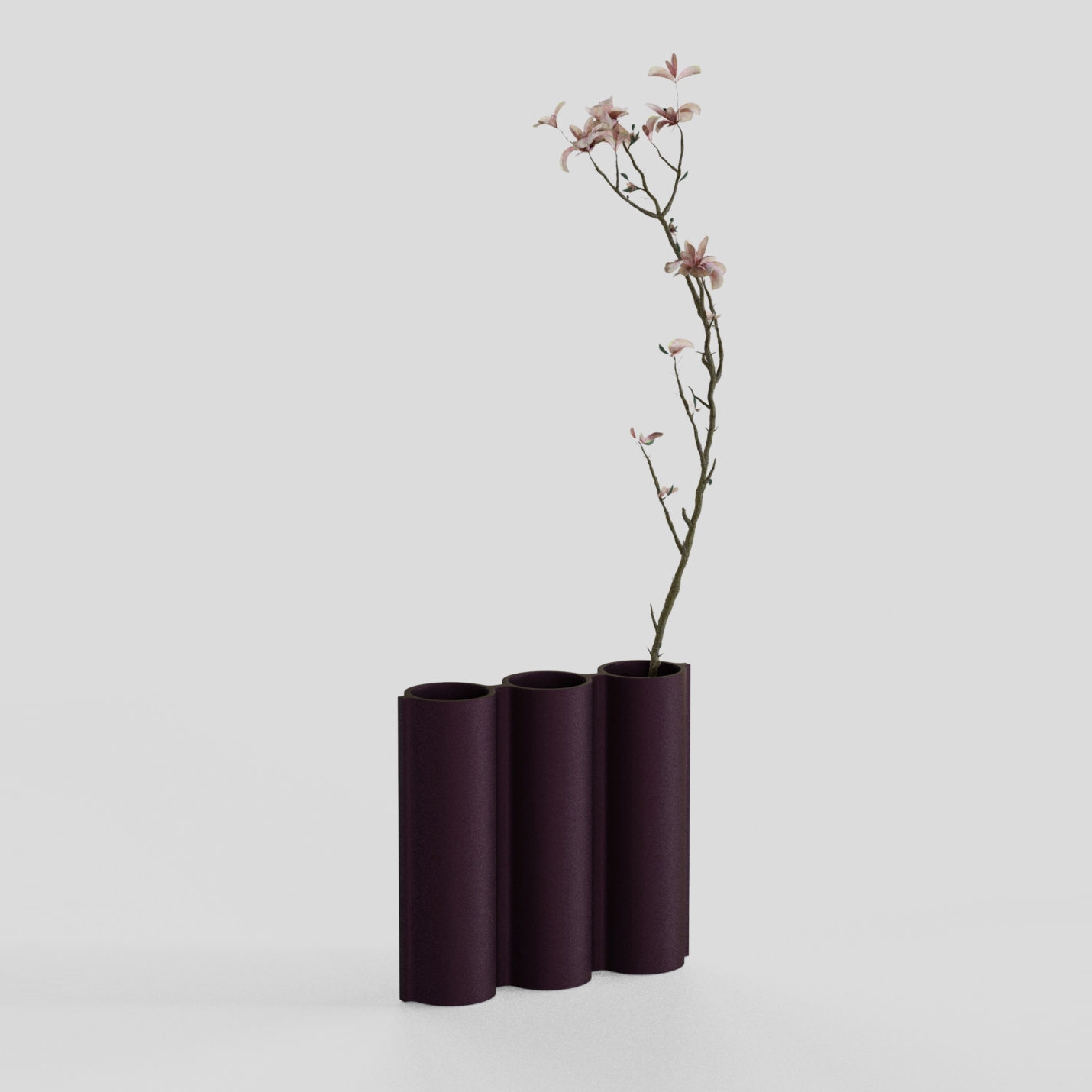 Silo Vase 3VJ - Aubergine