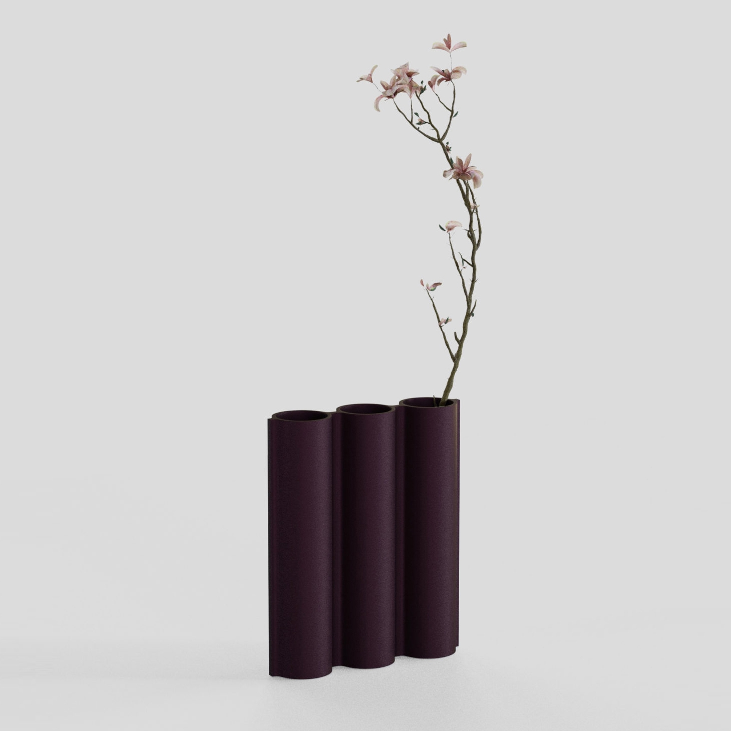 Silo Vase 3VK - Aubergine