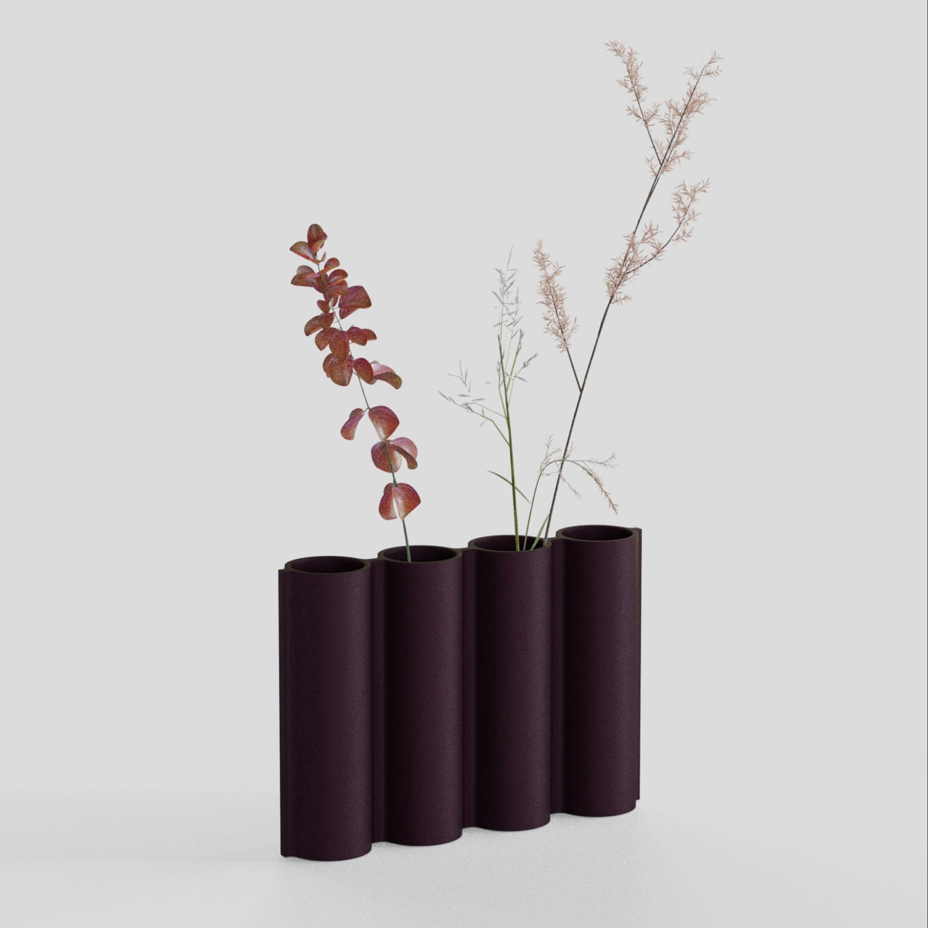 Silo Vase 4VJ - Aubergine