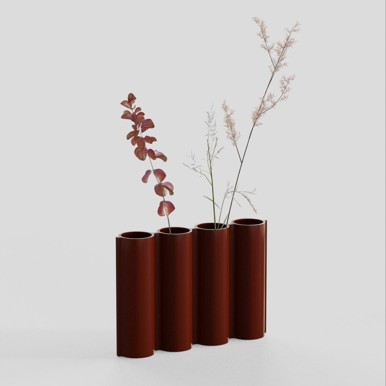 Silo Vase 4VJ - Glossy Oxblood
