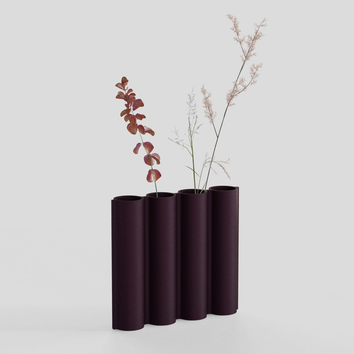Silo Vase 4VK - Aubergine